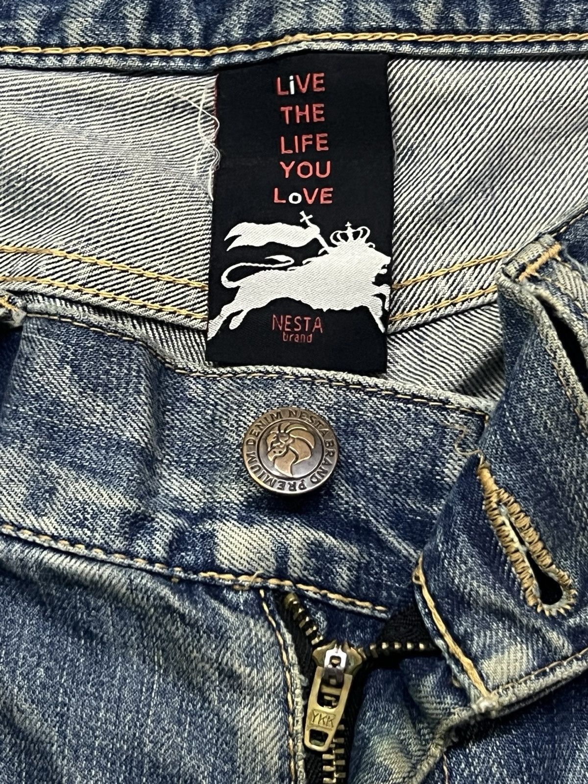 Japanese Brand Vintage 00s NESTA BRAND (Nesta Japan) Japanese Denim - W35 Size US 35 - 10 Thumbnail