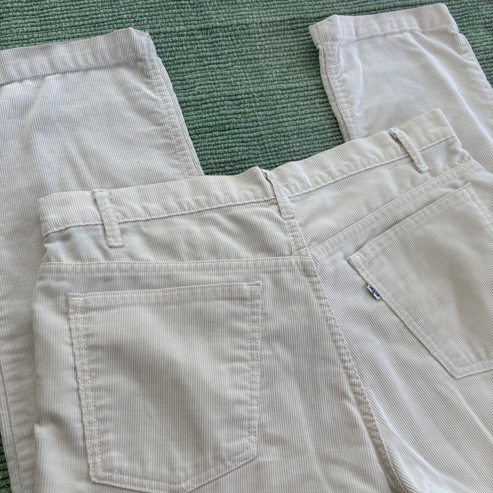 Levi's × Vintage 1970's vintage Levi's white tab corduroy straight leg pants Size US 36 / EU 52 - 3 Thumbnail