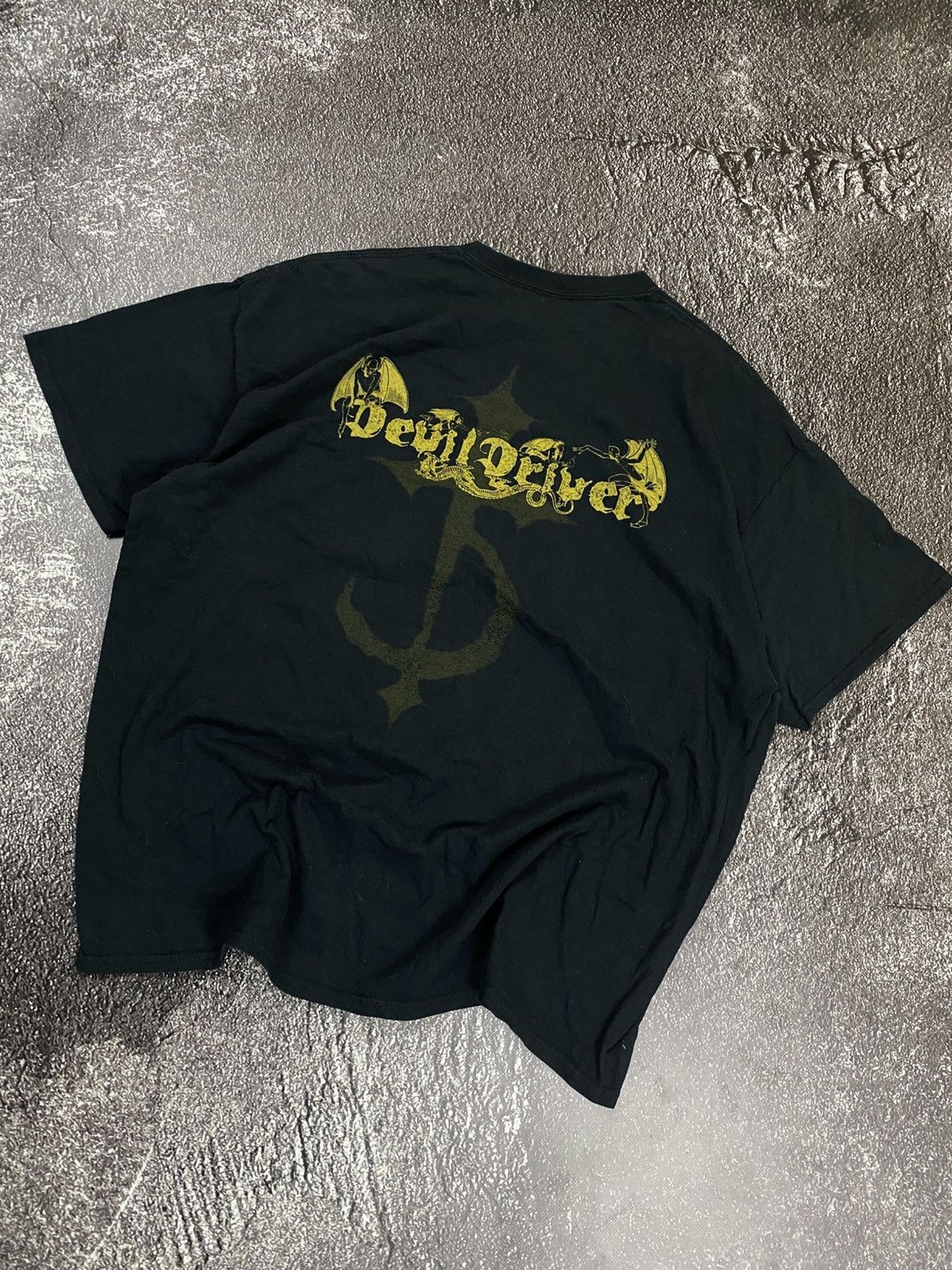 Band Tees × Vintage Vintage 00s Devil Driver Rock T-Shirt Size US L / EU 52-54 / 3 - 2 Thumbnail