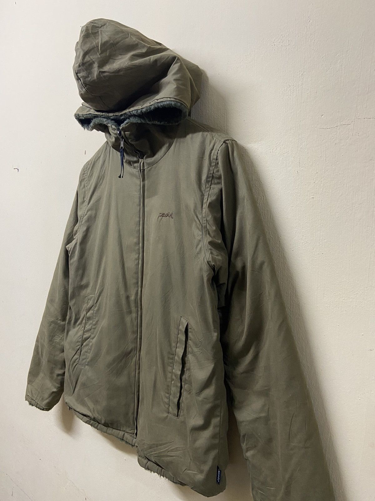 Japanese Brand Vintage X-Girl Reversible hoodie Fleece Jacket Size US M / EU 48-50 / 2 - 3 Thumbnail