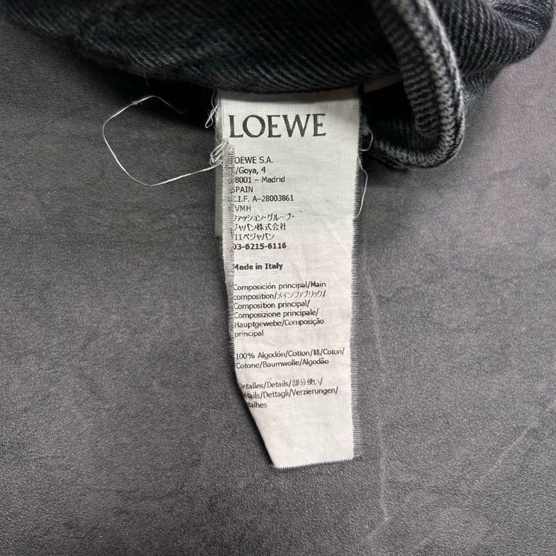 Loewe Loewe Gray and black LOGO jeans Size 42" / US 20 - 8 Thumbnail