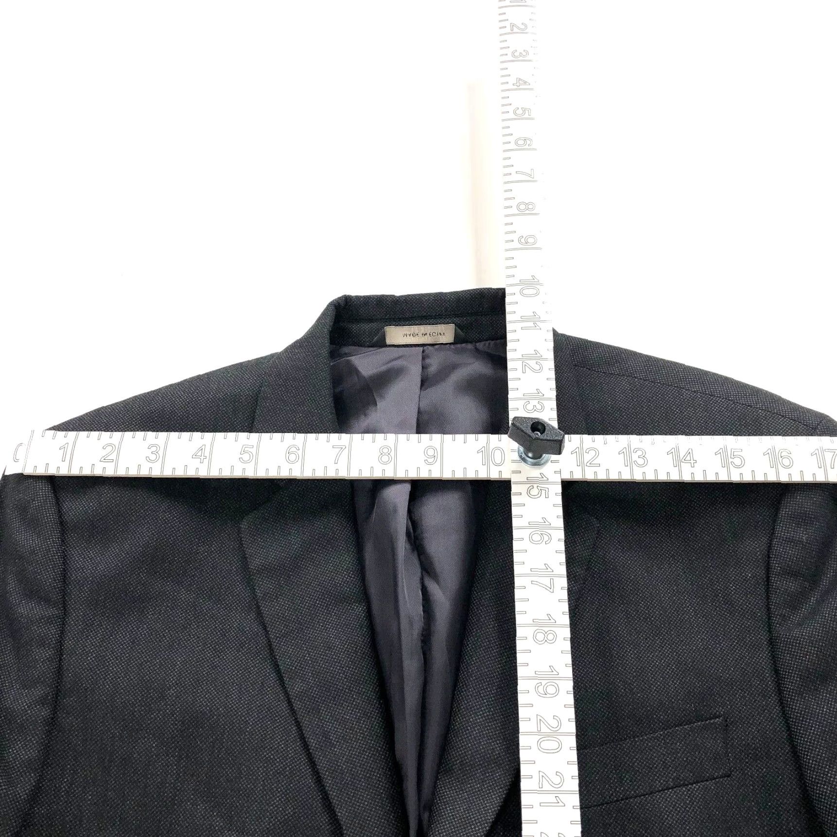 Banana Republic Banana Republic Blazer Short 40S Tailored Fit Gray Bird's Eye Notch Lapel Men Formal Blazer/Coat Buttons Four-Button Single-Breasted Jacket Size US 40 / EU 56 - 3 Thumbnail