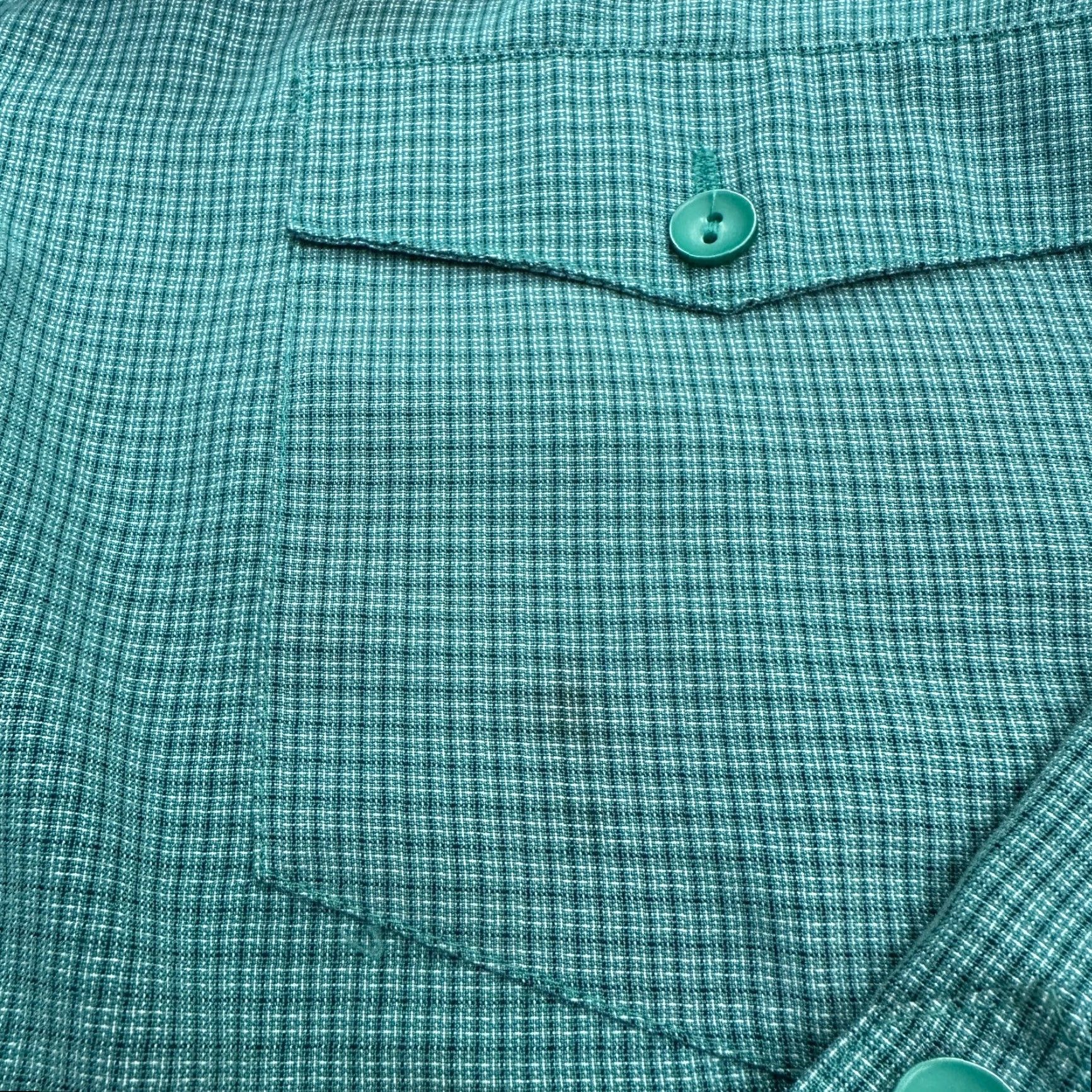 Vintage Maggie Barnes Button Up Shirt Womens 34W Green Check Long Sleeve Casual Blouse Size XXS / US 00 / IT 34 - 5 Thumbnail