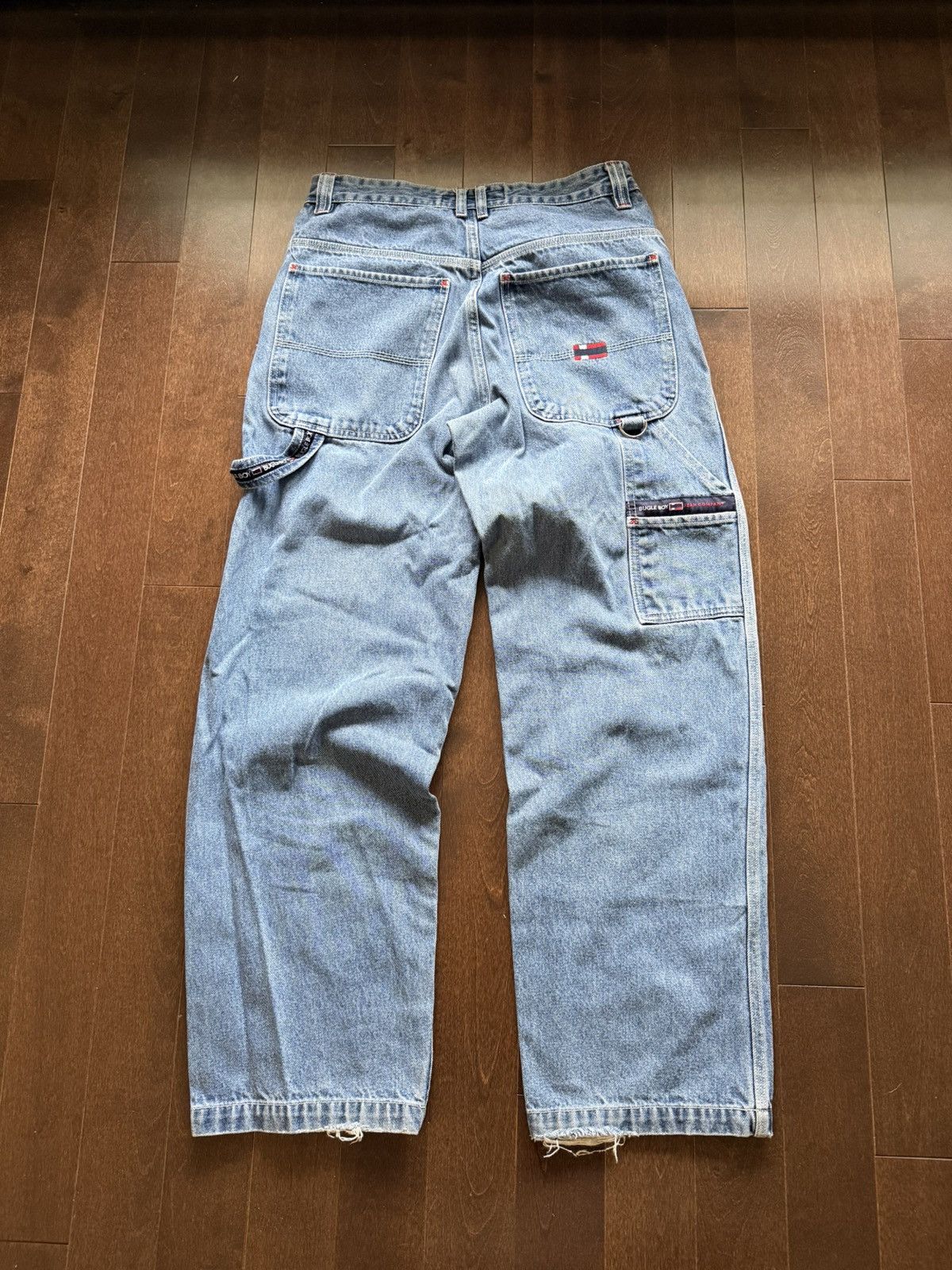 Bugle Boy Vintage Bugle Boy Flag Baggy 90’s Carpenter Cargo Jeans Size US 31 - 1 Thumbnail