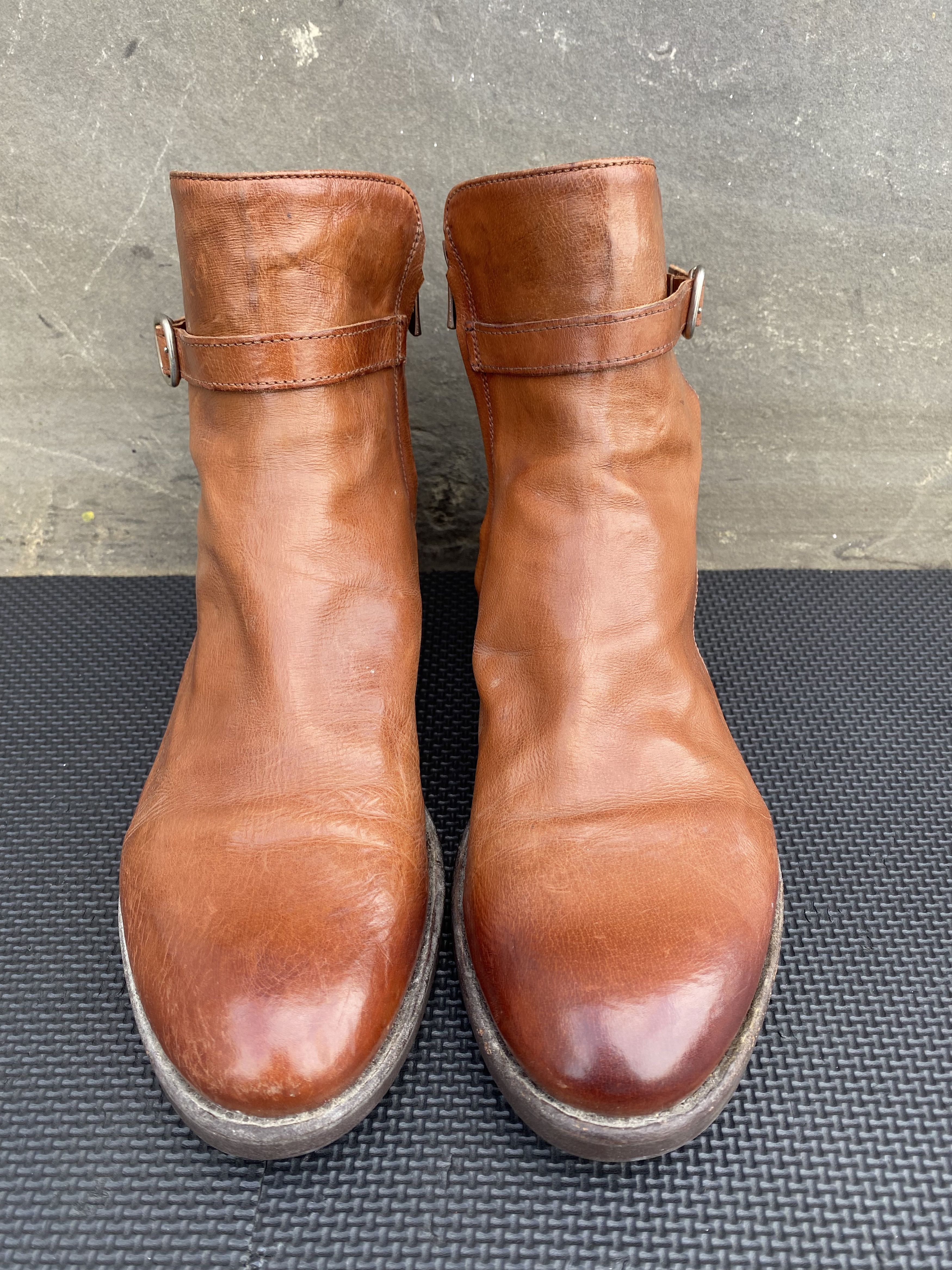 Officine Creative OFFICINE CREATIVE Womens Ankle Boots Buckle Zip Booties Size US 10 / IT 40 - 2 Thumbnail