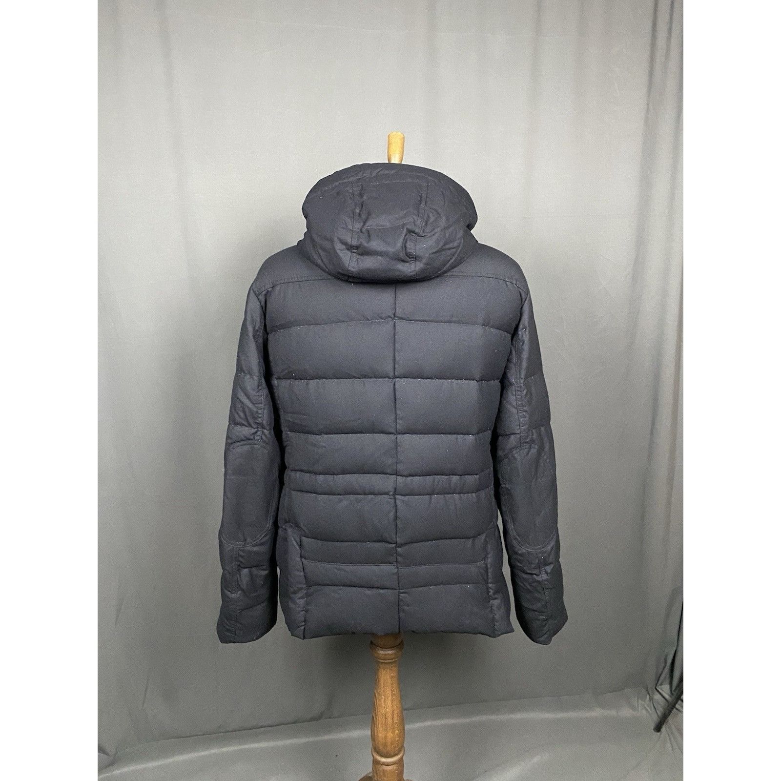 Hackett Hackett Men's Black Down Insulated Wool Puffer Parka Coat Ja Size US XXL / EU 58 / 5 - 7 Thumbnail