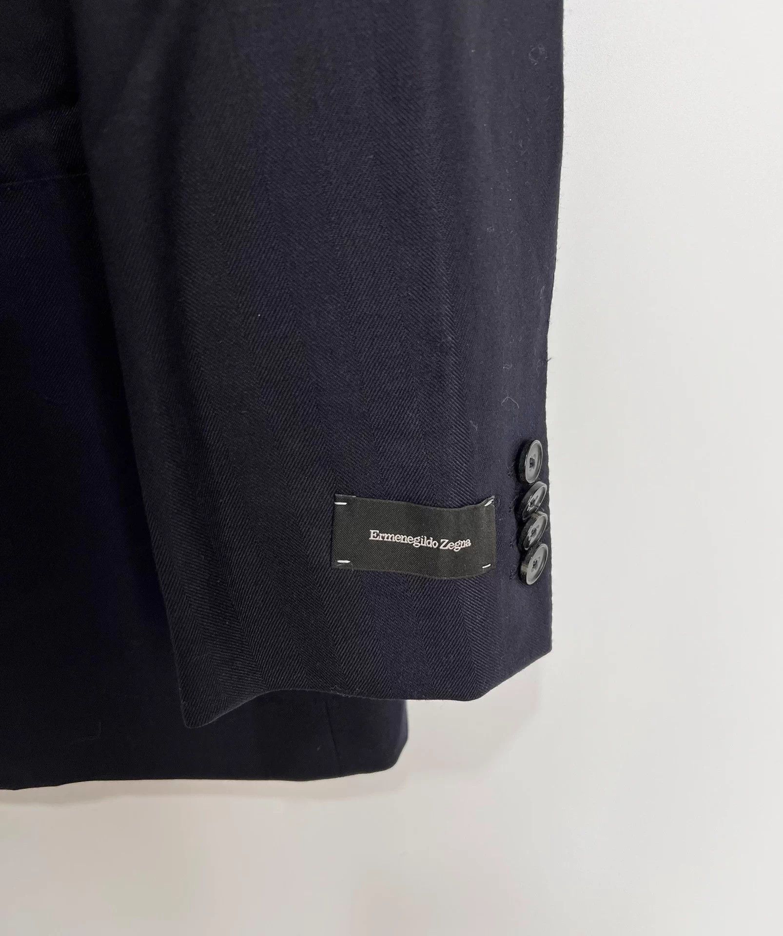 Ermenegildo Zegna Zegna Traveller Wool Blazer 54 Navy 95% New Size 54L - 2 Thumbnail