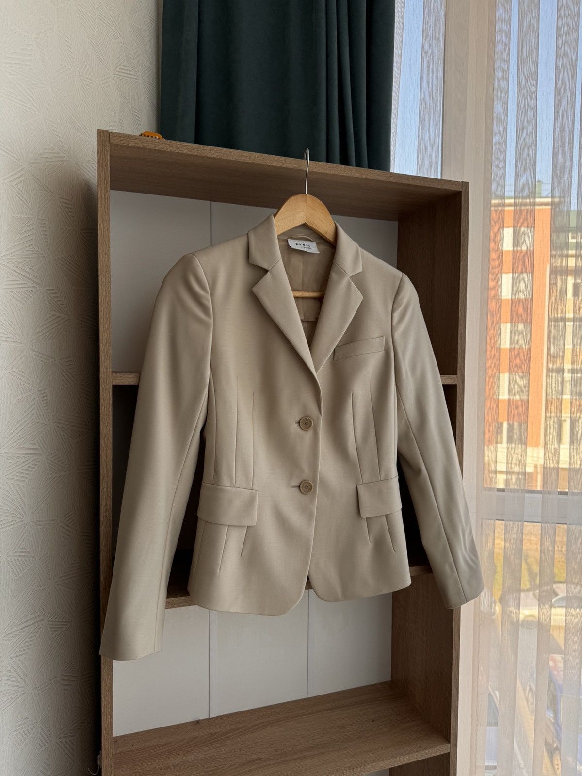 Akris × Vintage Vintage Akris Punto Royal Beige Wool 3-Pockets Luxury Blazer Size S / US 4 / IT 40 - 5 Thumbnail
