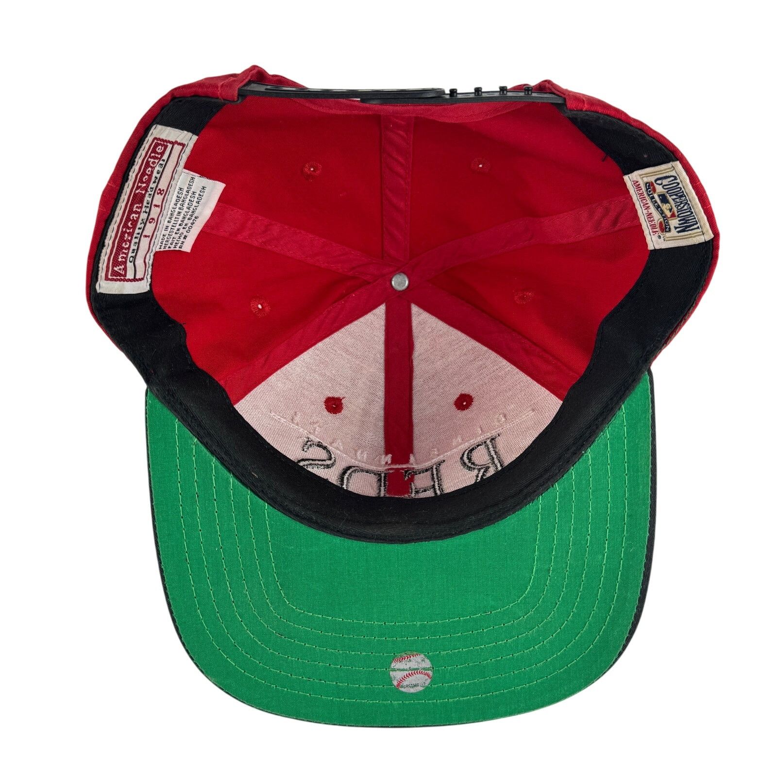 American Needle Vtg Cincinnati Reds Hat American Needle Snapback Red Black Size ONE SIZE - 6 Thumbnail