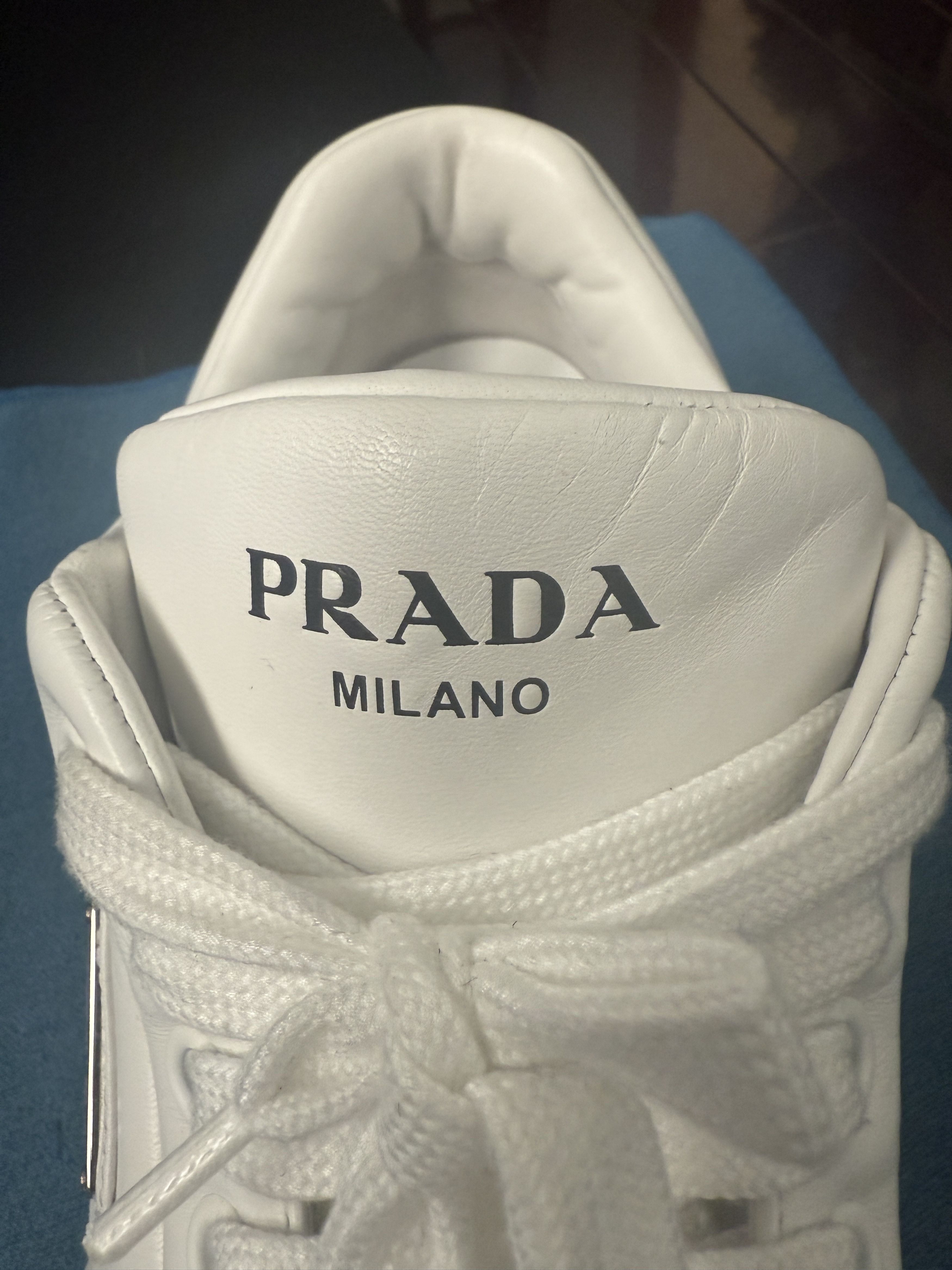 Prada Padded Nappa Leather Sneakers White Size 12 UK/13 US Size US 13 / EU 46 - 9 Thumbnail