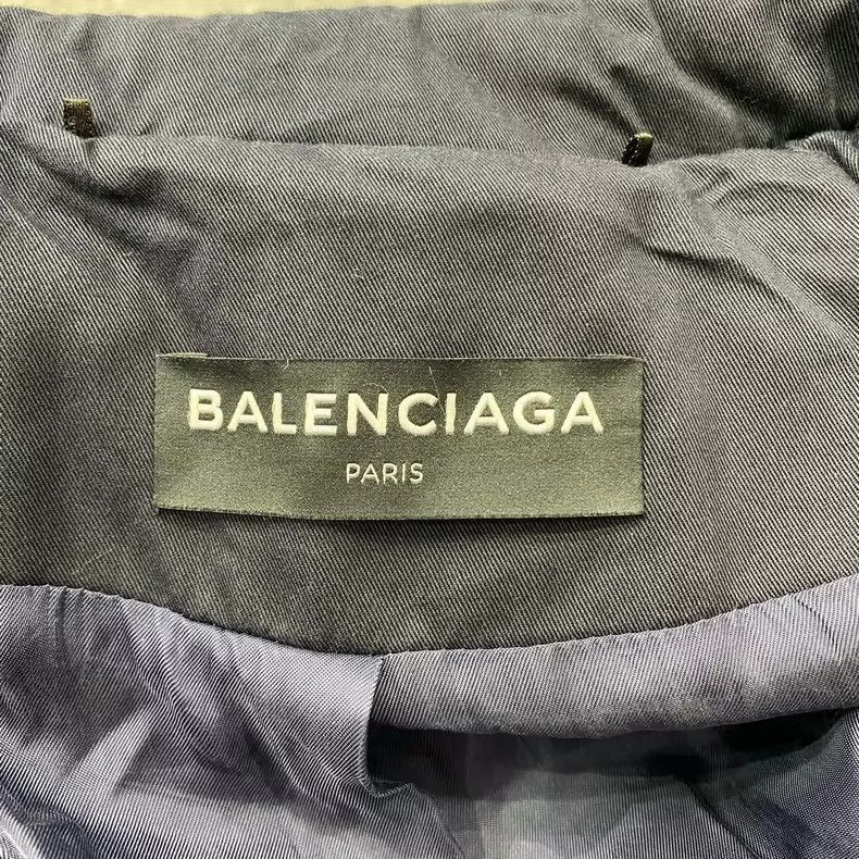 Balenciaga Balenciaga Blue Cotton Long Coat Size 44-2505 Size US L / EU 52-54 / 3 - 7 Thumbnail