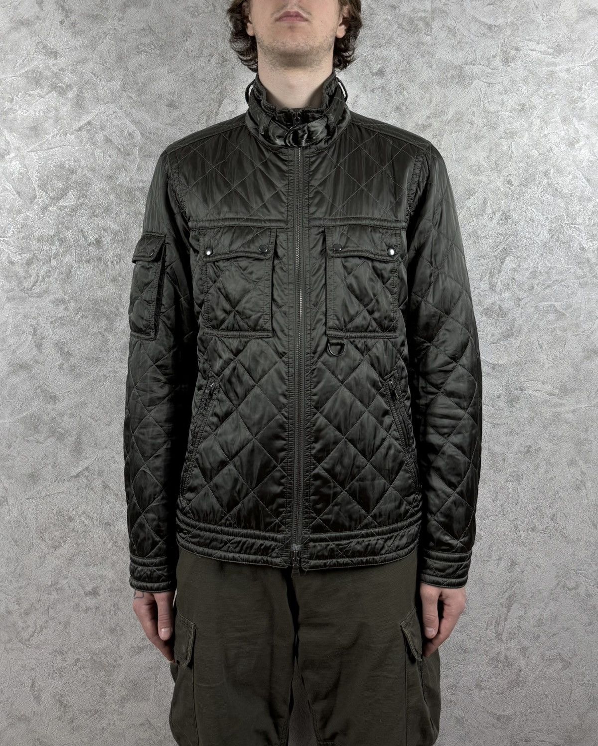 ジャケット・アウター prada nylon coat archive Prada Prada Archive Men's Nylon Quilted Jacket Size L-XL
