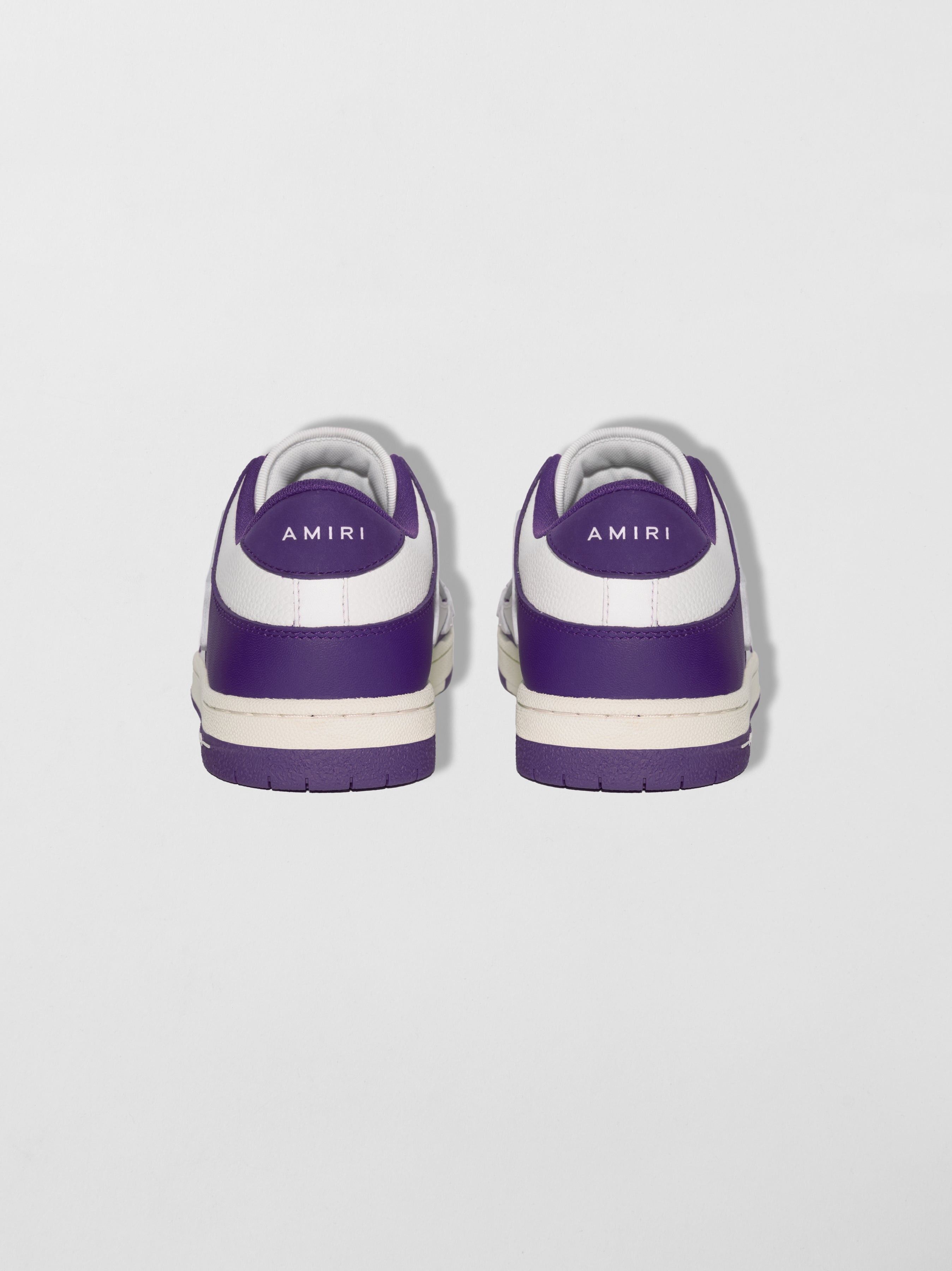 Amiri o1mle0326 Skelton Low-Top Sneakers in Purple/White Size US 9 / EU 42 - 4 Thumbnail