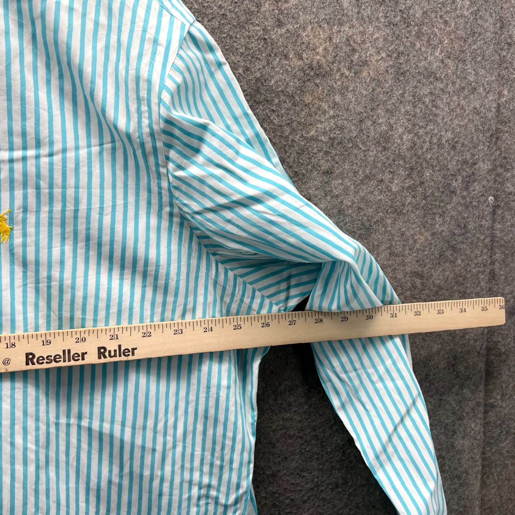 Polo Ralph Lauren VINTAGE Polo Ralph Lauren Shirt Mens XXL Blue Stripes Button-Down Oxford Size US XXL / EU 58 / 5 - 5 Thumbnail