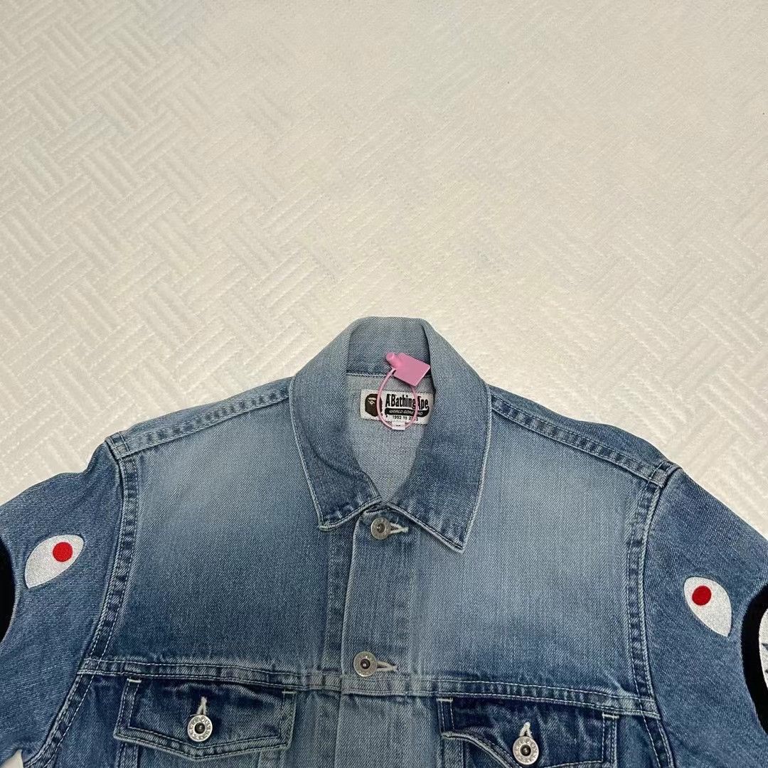 Bape SHARK DENIM JACKET Size US M / EU 48-50 / 2 - 3 Thumbnail
