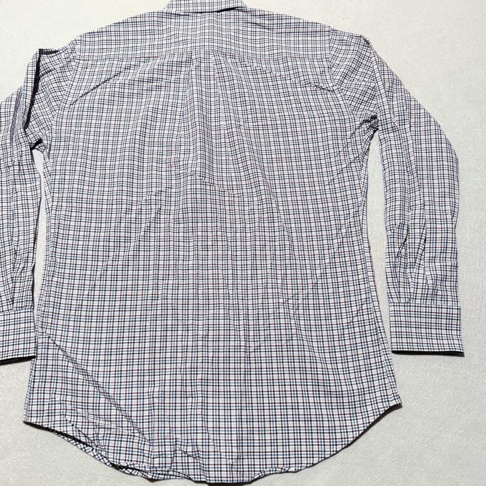 Peter Millar Peter Millar Crown Finish Shirt Men Blue Maroon Plaid Button-Up Medium Size US M / EU 48-50 / 2 - 6 Thumbnail
