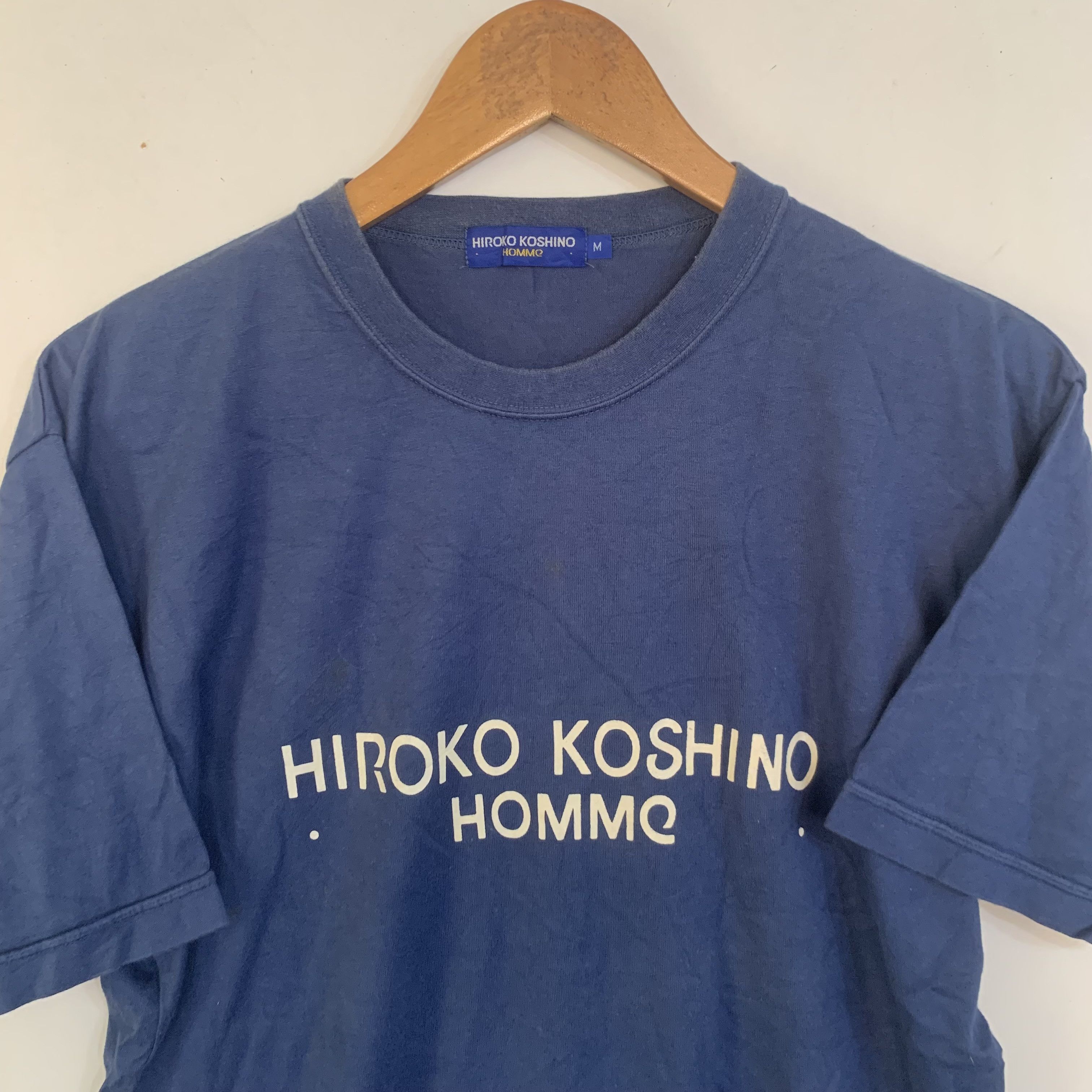 Hiroko Koshino Homme Hiroko Koshino T-shirt Plain Spell Out Japanese Brand Size US M / EU 48-50 / 2 - 4 Thumbnail