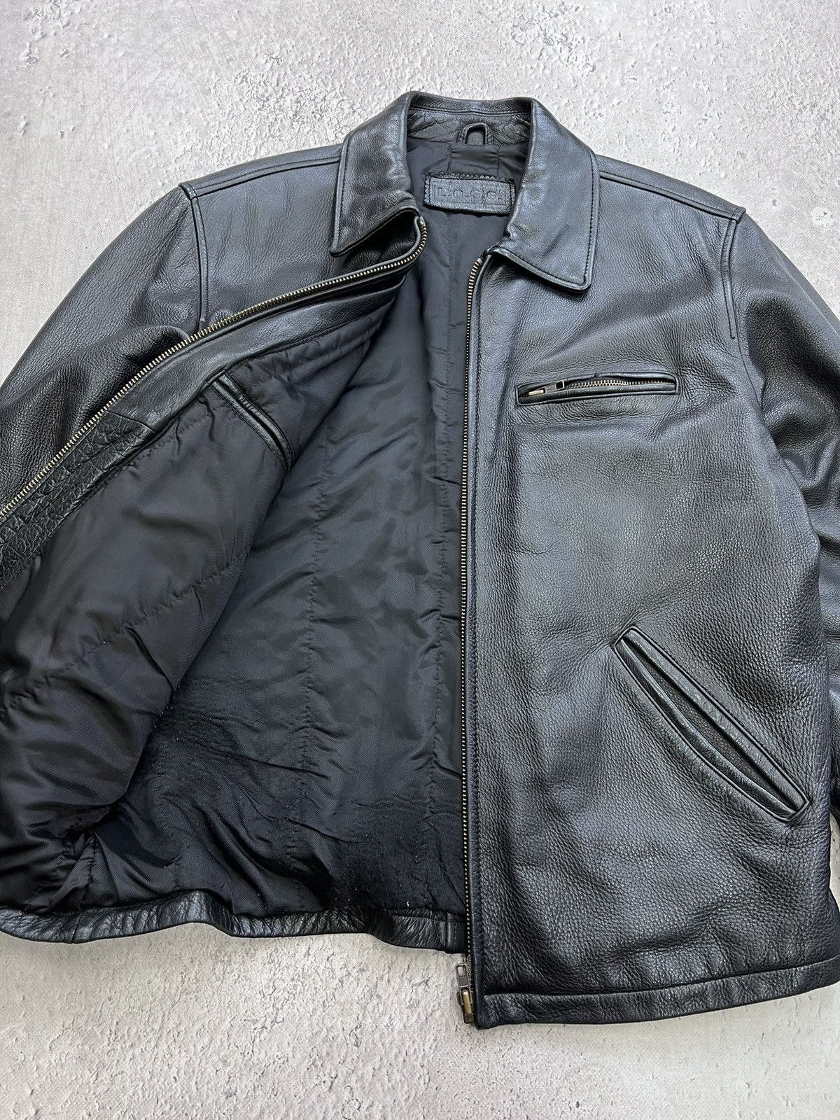 Genuine Leather × Japanese Brand VINTAGE Biker's Y2K Leather Jacket Perfecto Style SCHOTT Size US L / EU 52-54 / 3 - 6 Thumbnail