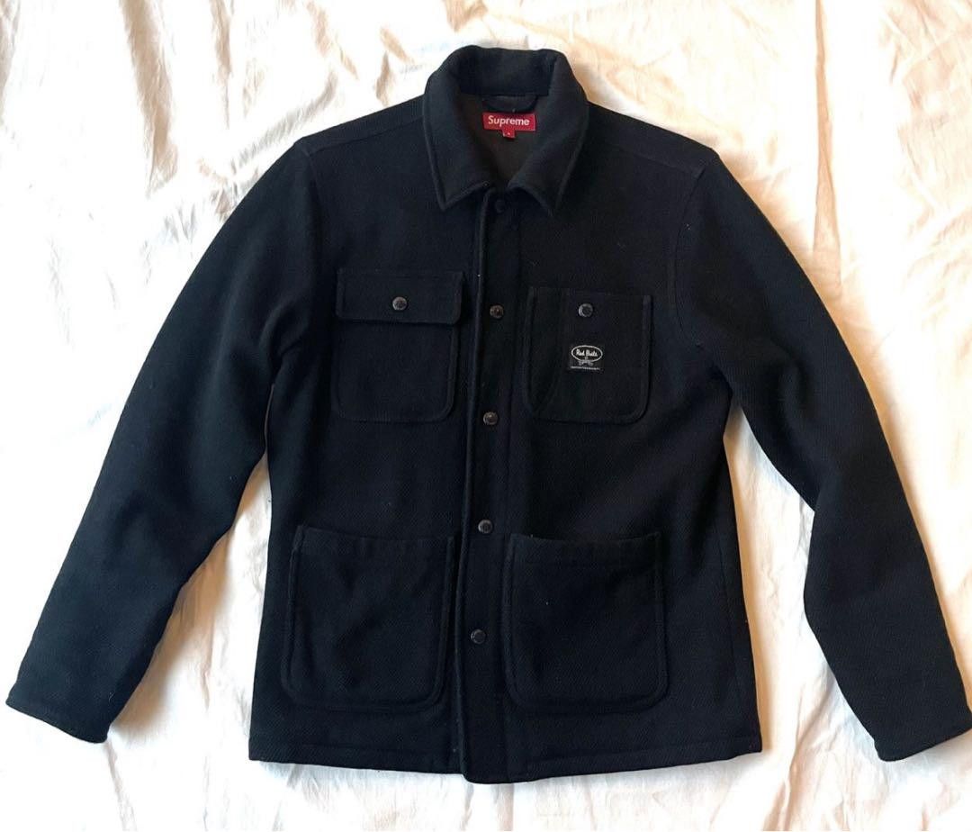 Supreme Old Supreme x Woolrich Red Chore Coat - Rare S Size