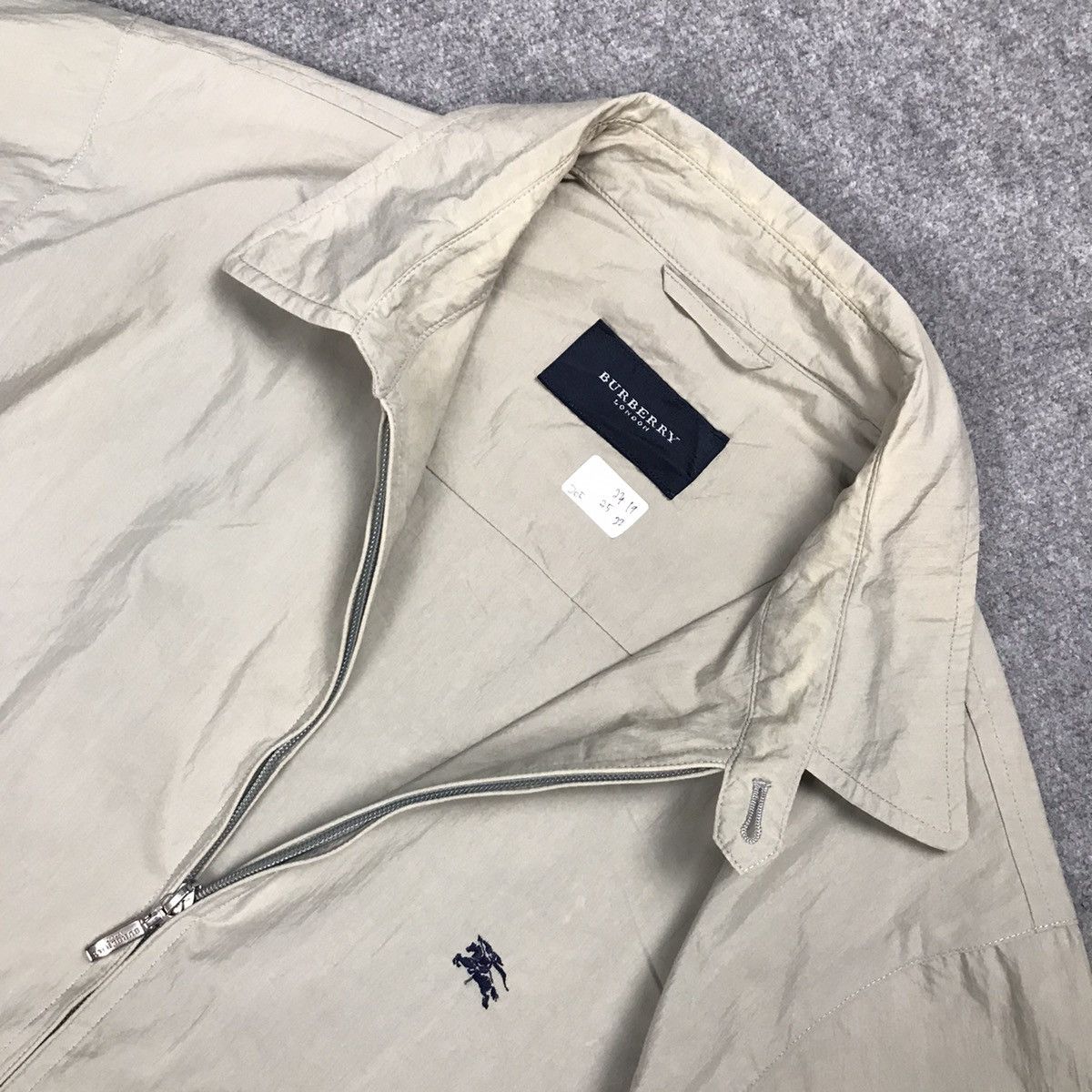 Burberry BURBERRY GRAY FADED ZIP JACKET Size US L / EU 52-54 / 3 - 12 Thumbnail