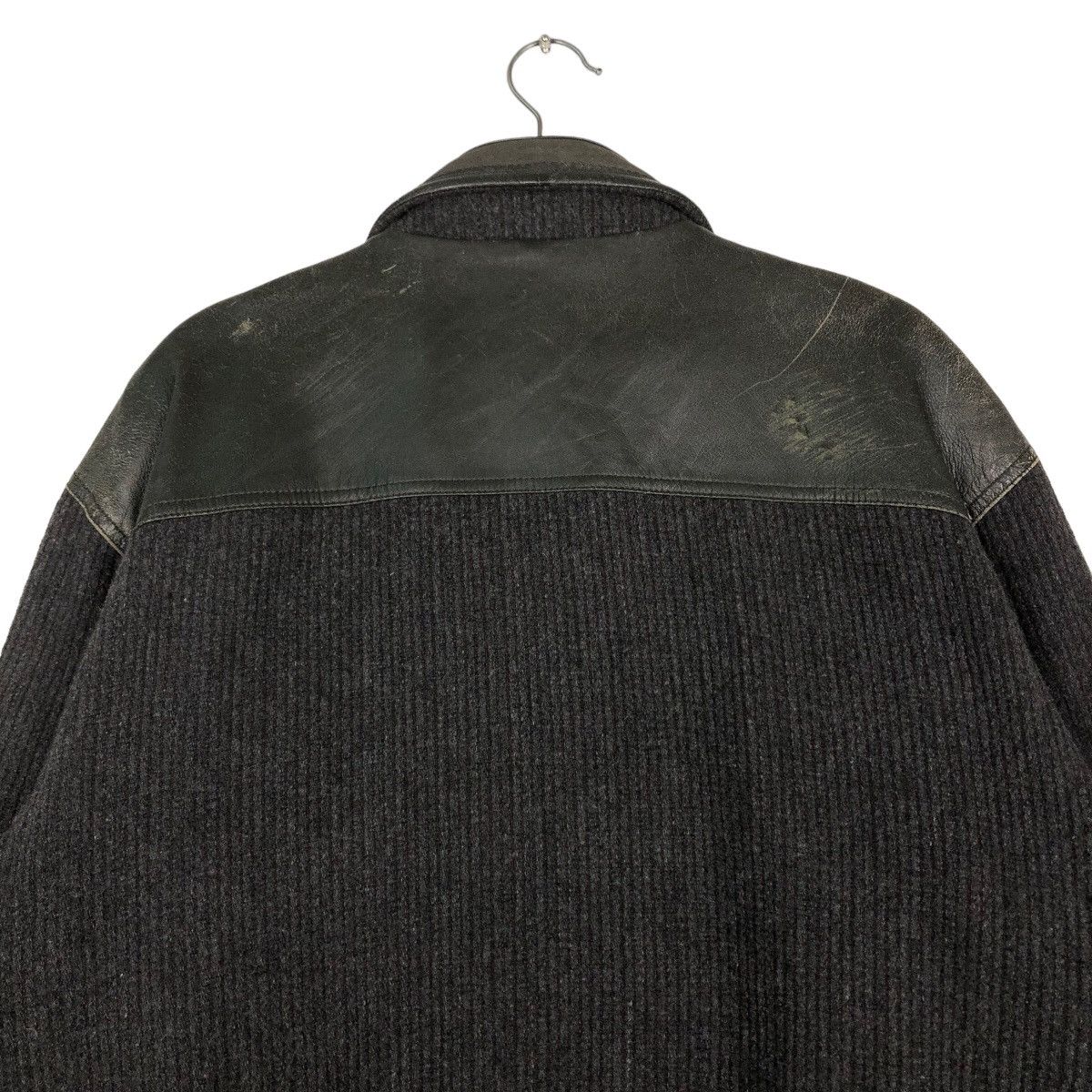 Japanese Brand 🔥Vintage Biker Leather Jacket Japan Made Knit Sleeve Rare Size US L / EU 52-54 / 3 - 10 Thumbnail