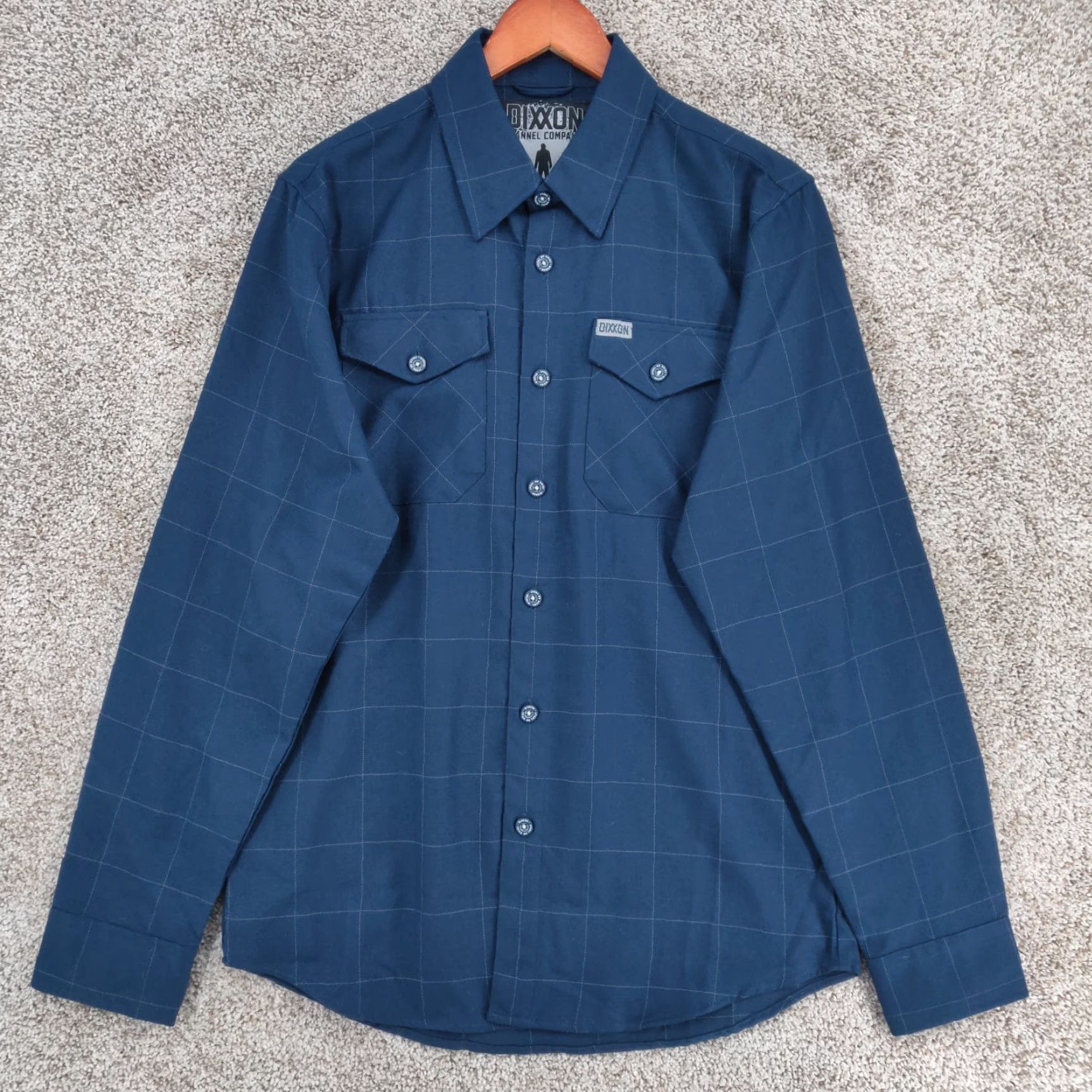 Vintage Dixxon The Myers Shirt Mens S Blue Plaid Long Sleeve Button-Up Shirt - Vintage? No => Dixxon The Myers Shirt Mens S Blue Plaid Long Sleeve Button-Up Size US S / EU 44-46 / 1 - 3 Thumbnail