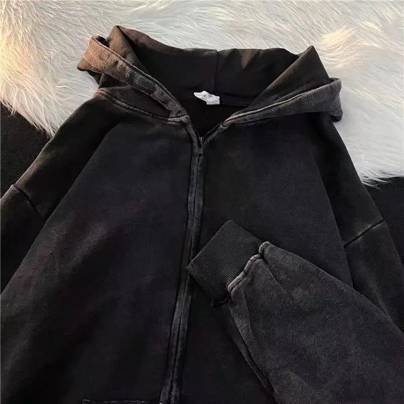 Japanese Brand × Vintage Vintage Wash Distressed Hoodie Jacket Size XL / US 12-14 / IT 48-50 - 3 Thumbnail