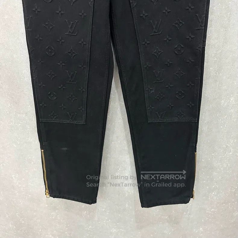 Louis Vuitton Louis Vuitton Embossed Denim Logging Pants Size US 30 / EU 46 - 3 Thumbnail