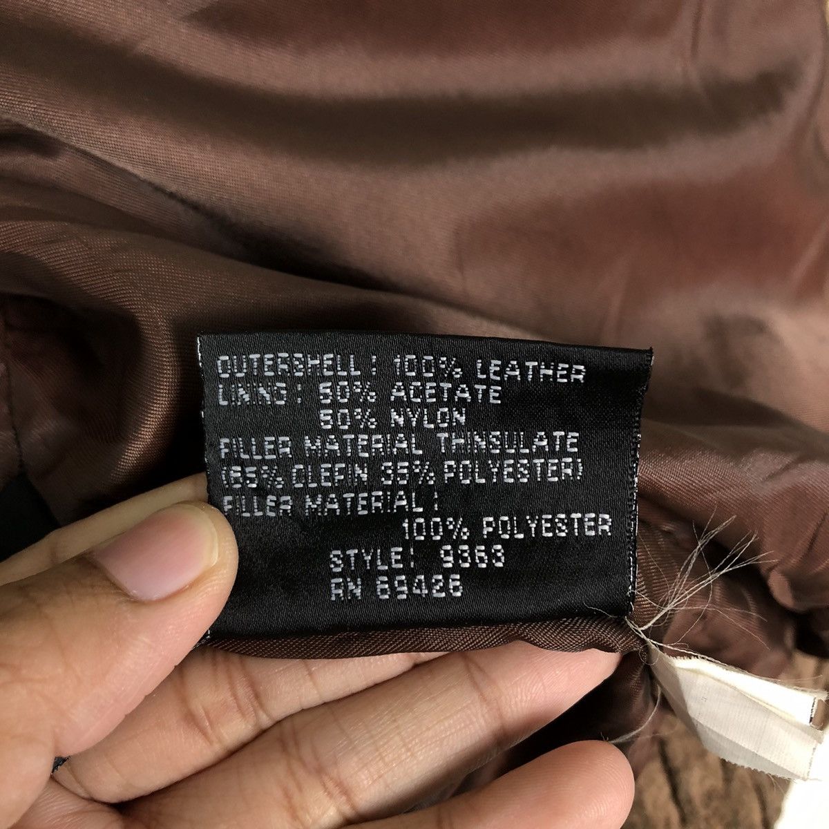 Issey Miyake 🔥Vintage Genuine Leather Jacket Biker Wilsons Leather Size US L / EU 52-54 / 3 - 23 Thumbnail