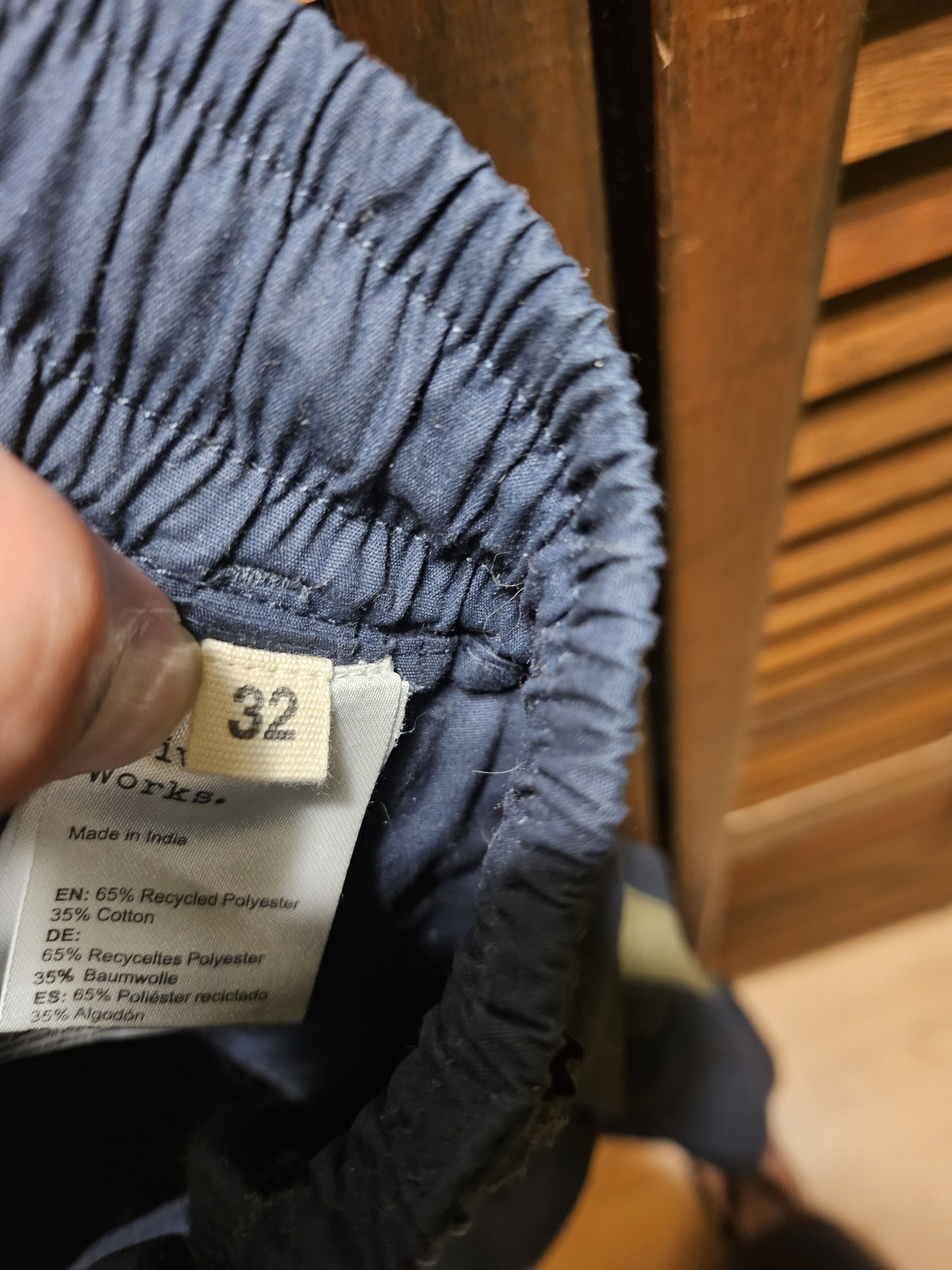Universal Works Universal Works Oxford Pant Navy Recycled Poly Tech Size US 32 / EU 48 - 3 Thumbnail