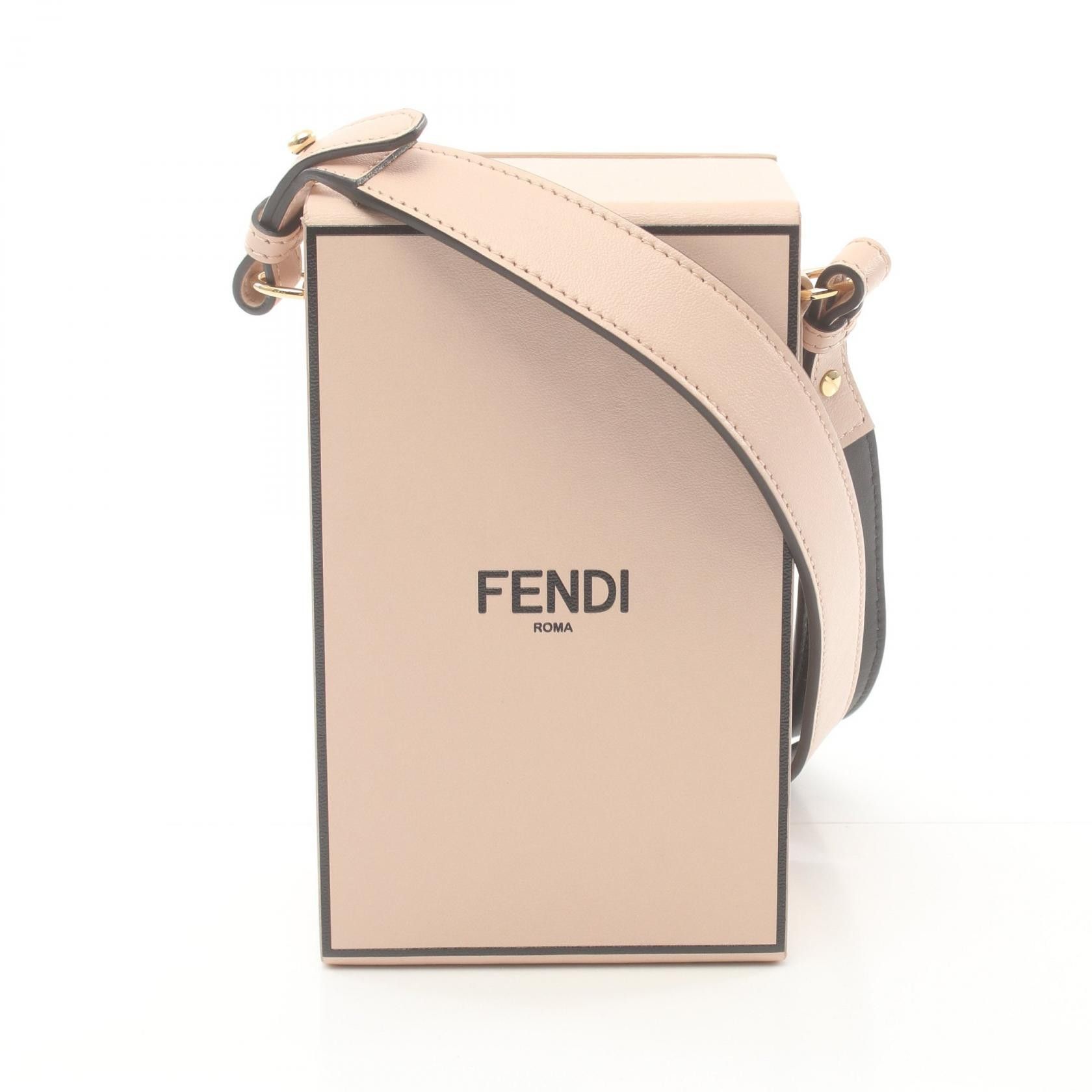 Fendi Fendi Box Leather Shoulder Bag Leather Shoulder Bag 8Bt339 in Pink, Women's