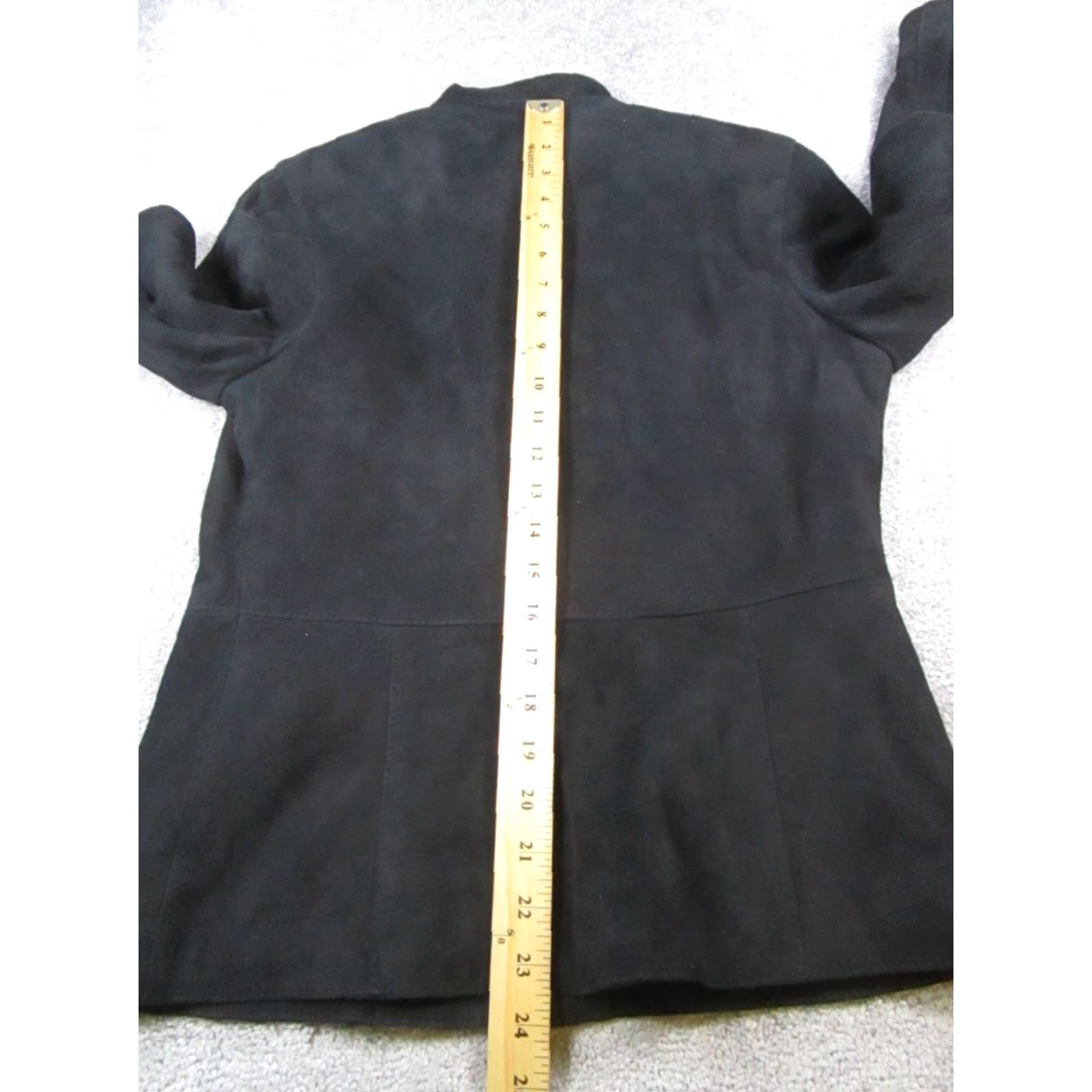 Vintage VINTAGE Untouched World Jacket Womens 10 Black Leather Suede Full Zip Regular Fit Size L / US 10 / IT 46 - 7 Thumbnail