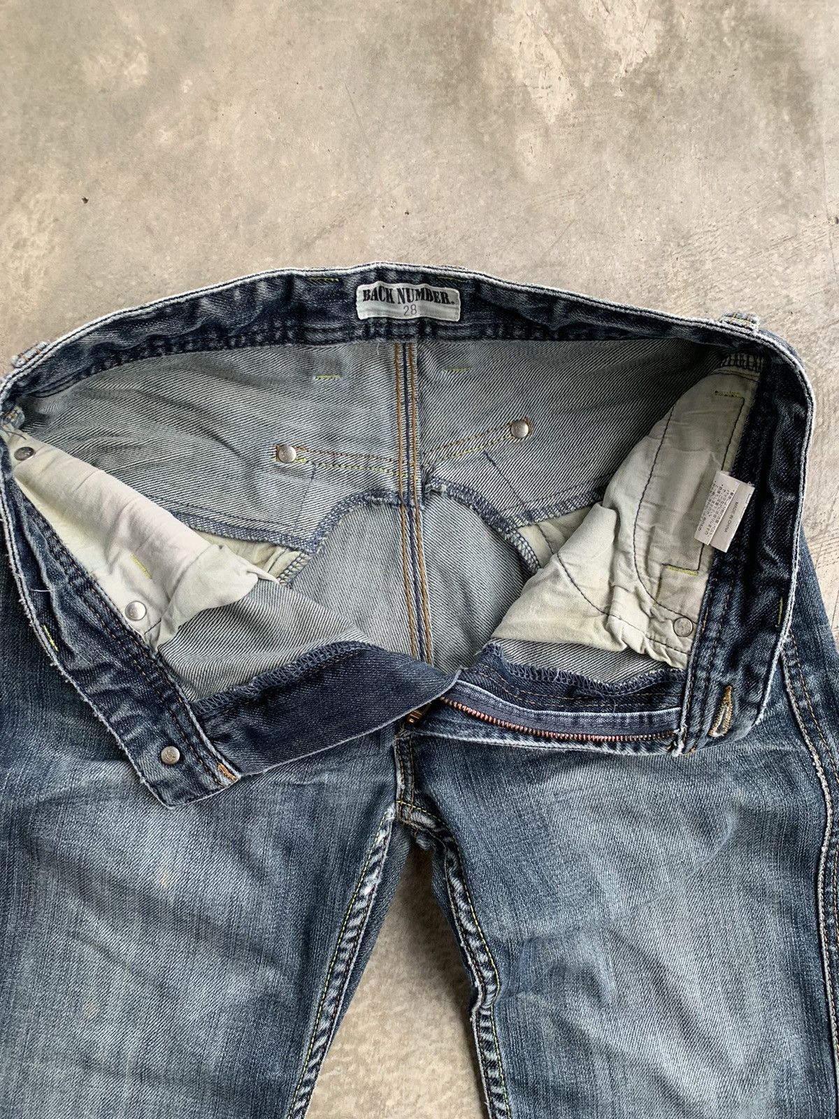 Designer × Japanese Brand Back Number zipper Side Pocket Size US 29 - 8 Thumbnail