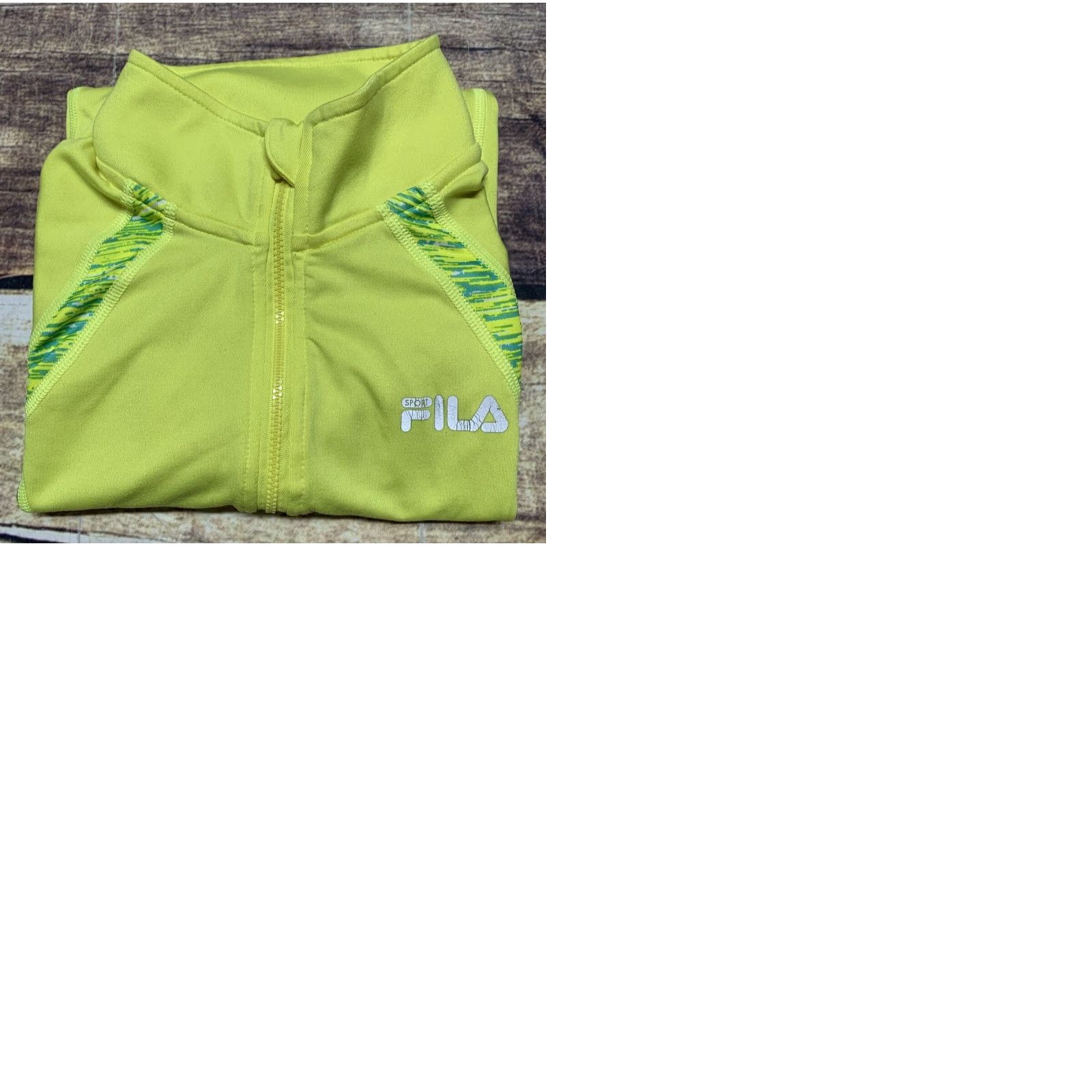 Fila FILA Sport Shirt Running Long Sleeve Yellow Size XS 1/4 Zip Thumb Holes Womens 1/4 Zip Pullover Mock Neck Activewear Size XS / US 0-2 / IT 36-38 - 9 Thumbnail
