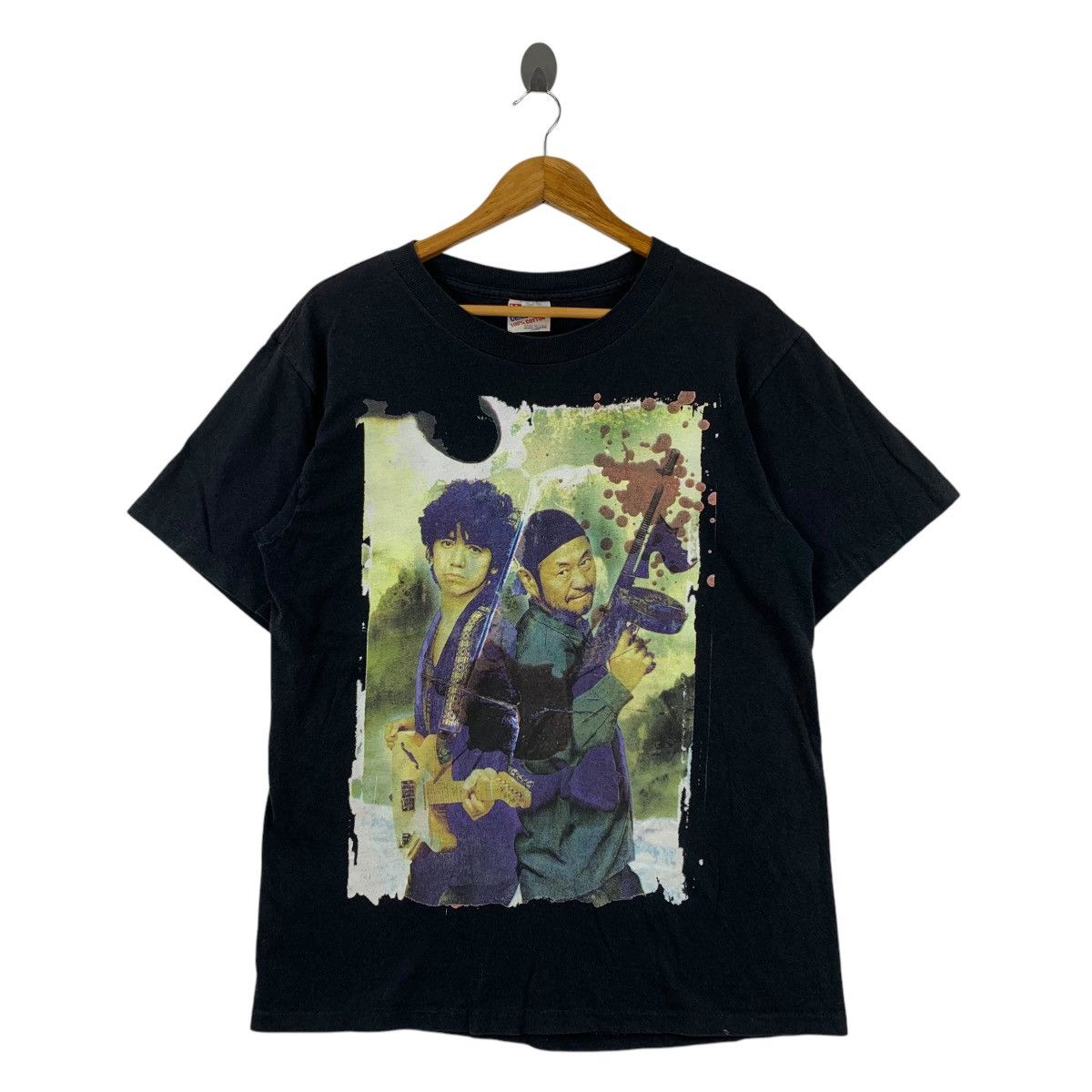 Japanese Brand Vintage 90s 1997 CHABO BAND Japanese Band Short Sleeve Shirt Size US L / EU 52-54 / 3 - 1 Thumbnail