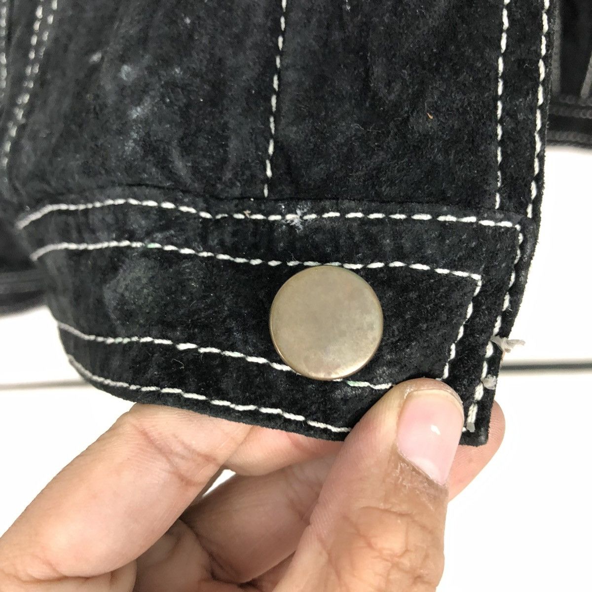 Japanese Brand 🔥VINTAGE TRUCKER BIKER LEATHER JACKET UNBRANDED ISSEY MIYAKE Size US M / EU 48-50 / 2 - 18 Thumbnail