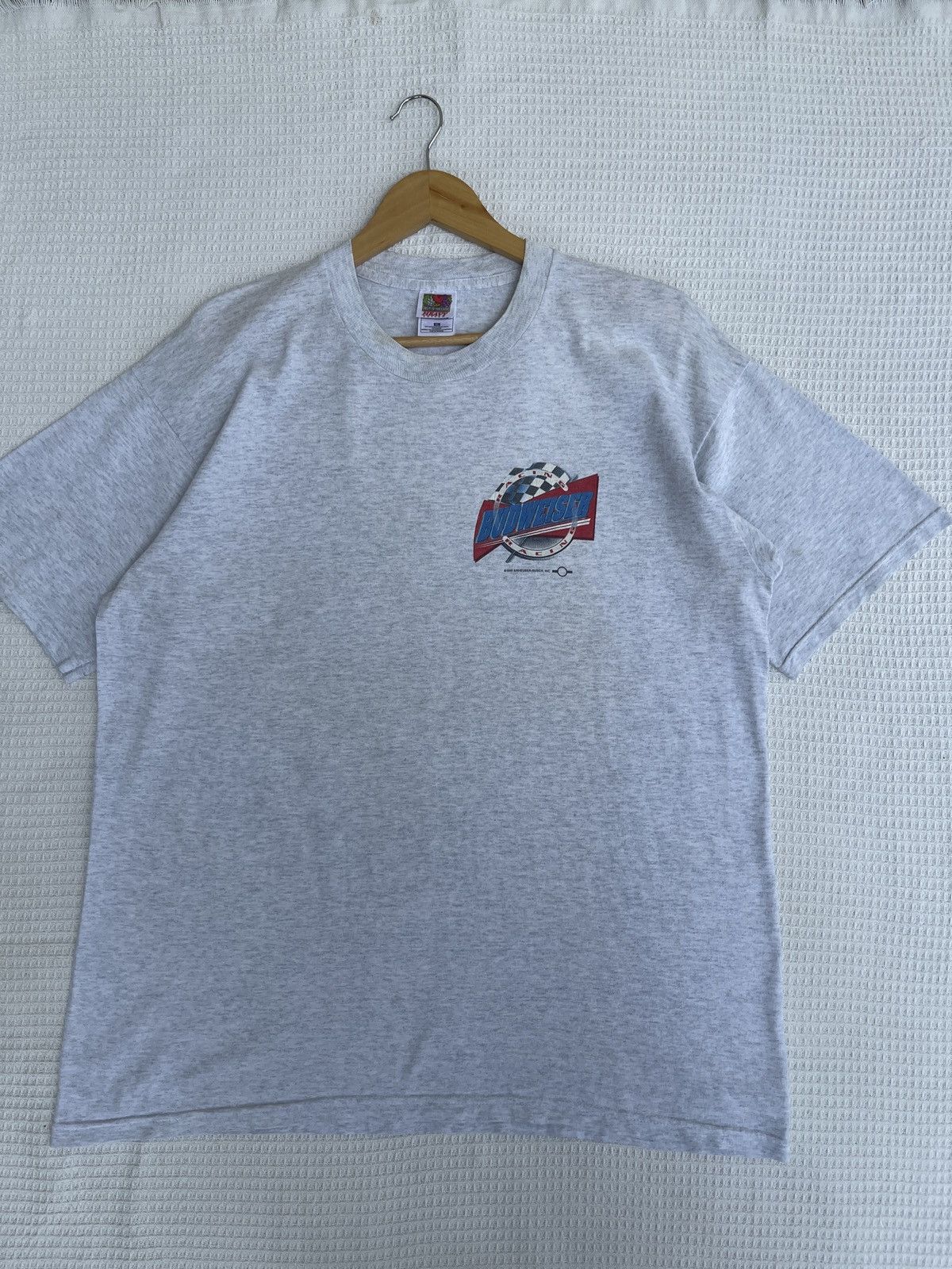 Budweiser Last Drop🔥Rare🔥Vintage 90s BUDWEISER Alcohol Racing T-Shirt Size US XL / EU 56 / 4 - 7 Thumbnail