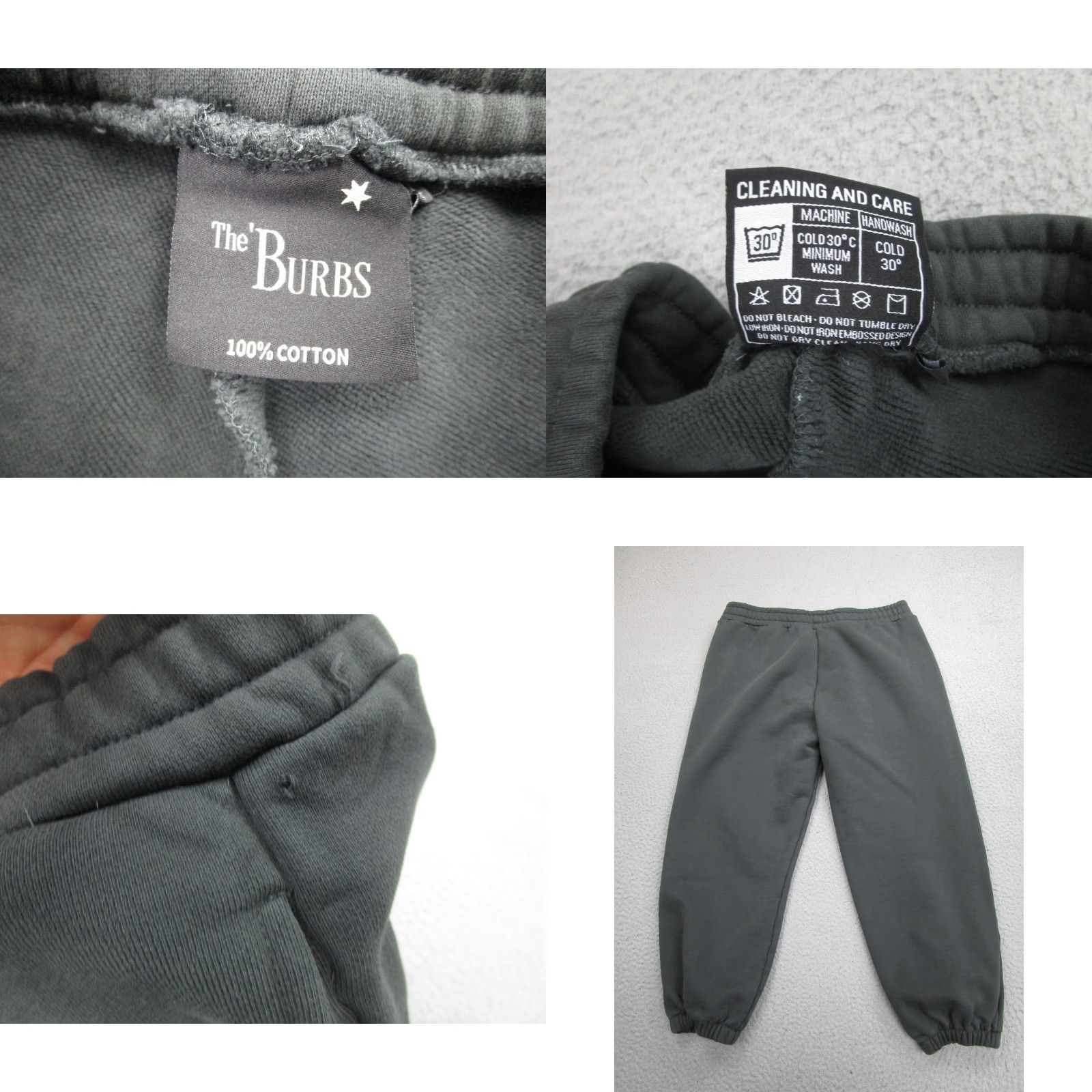 Vintage VINTAGE The 'Burbs Sweatpants Mens Medium Dark Gray Graphic Joggers Drawstring Pockets 100% Cotton Activewear Size US 31 - 8 Thumbnail