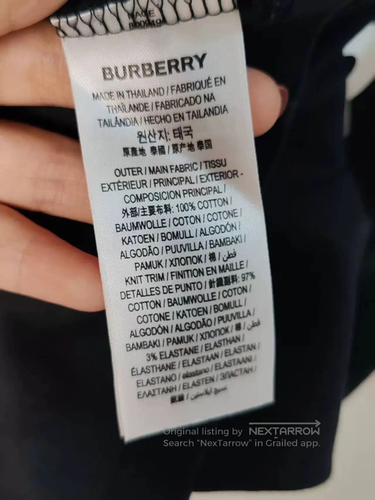 Burberry Burberry Logo Short Sleeve T-Shirt. Size US M / EU 48-50 / 2 - 4 Thumbnail