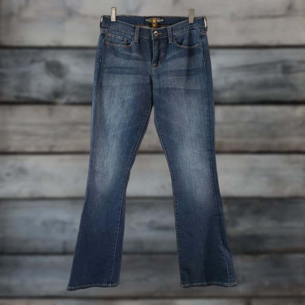 Lucky Brand Lucky Brand Womens Sofia Bootcut Jeans Sz 4 Blue Medium Wash Mid Rise Denim Cotton Blend Slim Bootcut Womens Size 27" / US 4 / IT 40 - 1 Thumbnail
