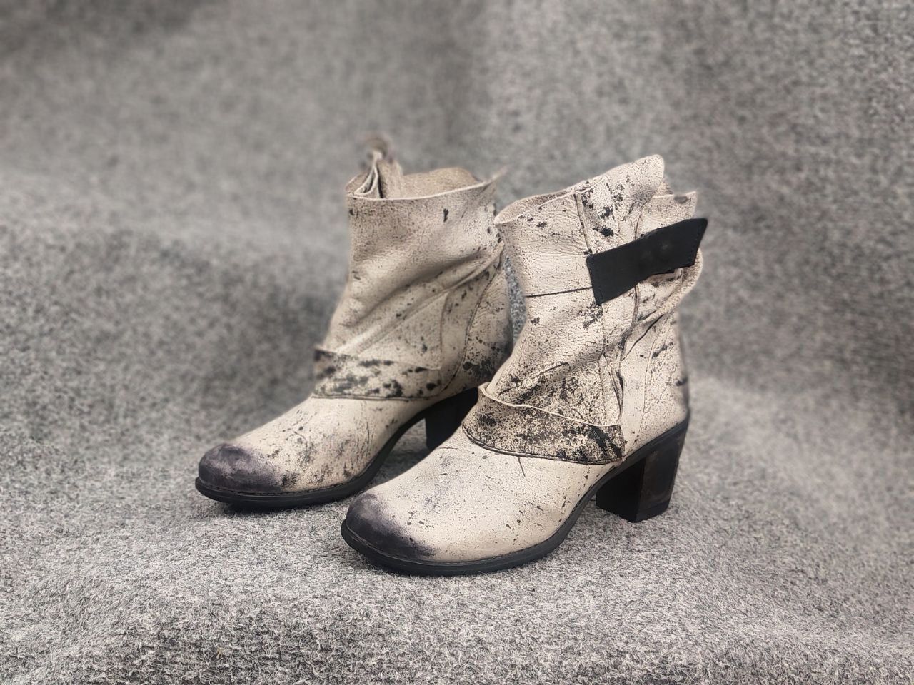 If Six Was Nine Vintage Papucei leather Ankle boots aged Ann MA+ guidi style Size US 10 / IT 40 - 5 Thumbnail