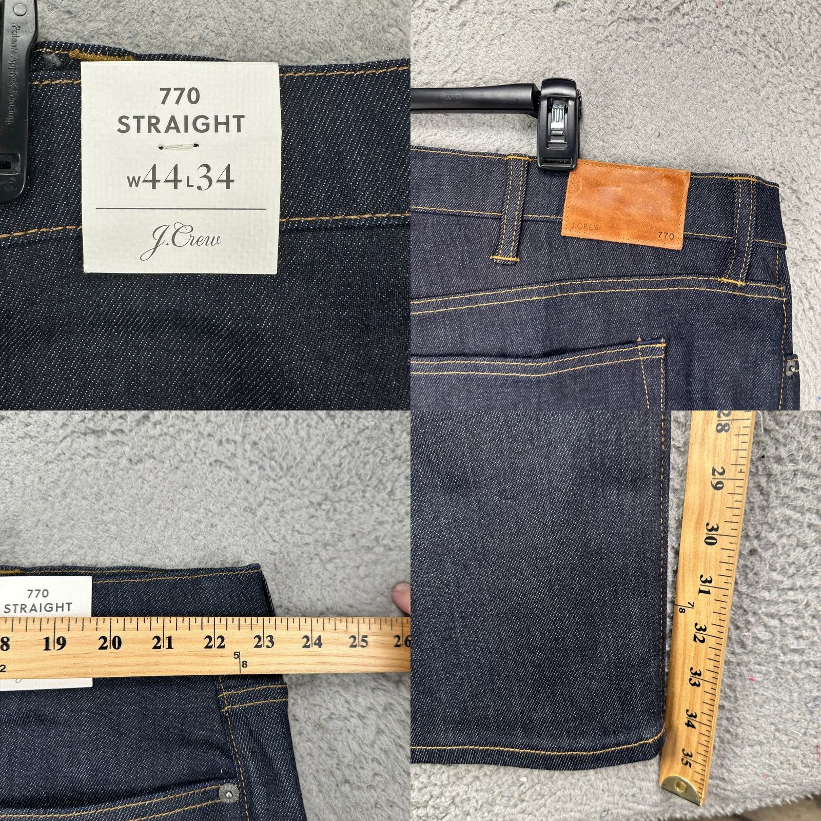 Vintage VINTAGE J Crew Mens 770 Straight Leg Jeans 44X34 Blue Kurabo Premium Japanese Denim NEW Size US 44 / EU 60 - 8 Thumbnail