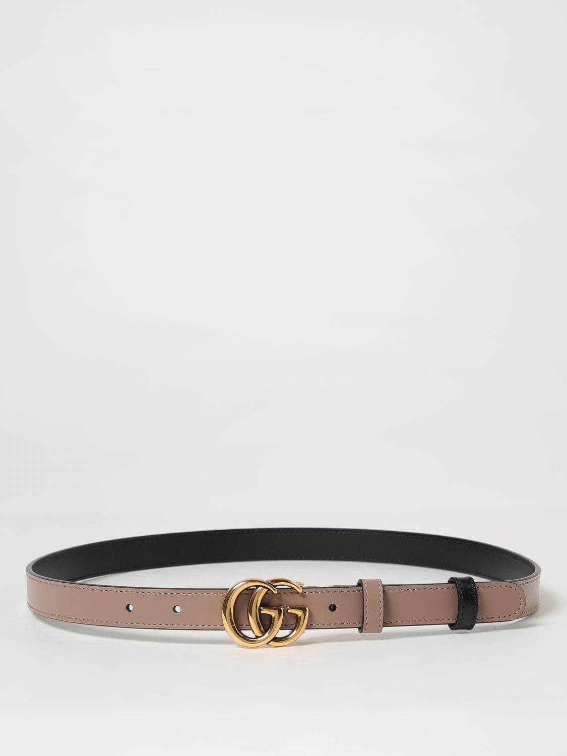 ベルト GUCCI Woman Belt Blush Pink 6594180YATC 5793 Authentic Gucci Pink Leather belt with interlocking GG