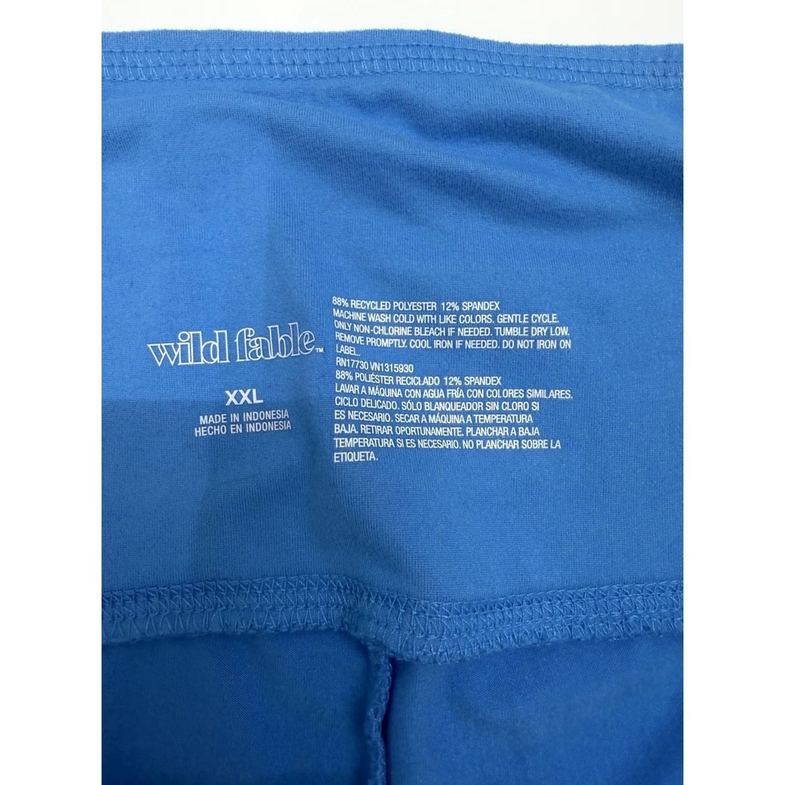 Vintage Wild Fable Womens Leggings Size XXL Blue Pullon Soft Thigh Pockets Leggings Size 40" / US 18 - 4 Thumbnail