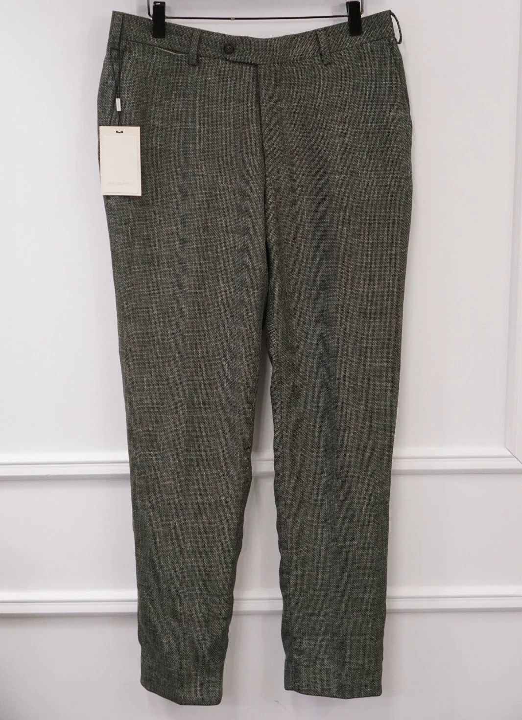 Suitsupply Men Suitsupply Pants Wool Silk Linen Green Size 24 UK/US38S Size 38S - 1 Thumbnail