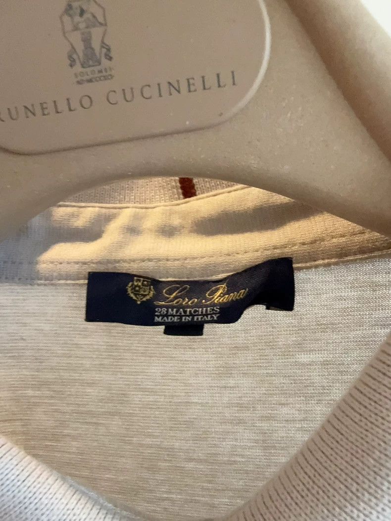 Loro Piana LORO PIANA Men's short sleeve polo Size US M / EU 48-50 / 2 - 5 Thumbnail