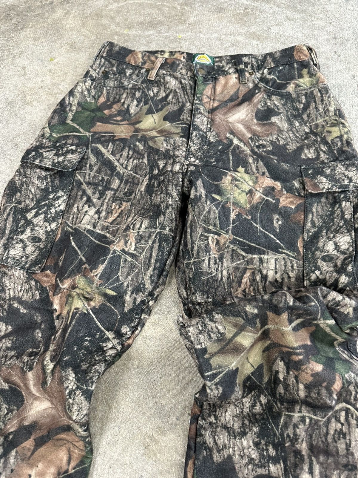 Cabelas × Vintage Crazy Y2K 00s Cabela’s Mossy Oak Camouflage Quilted Pants Size US 36 / EU 52 - 5 Thumbnail