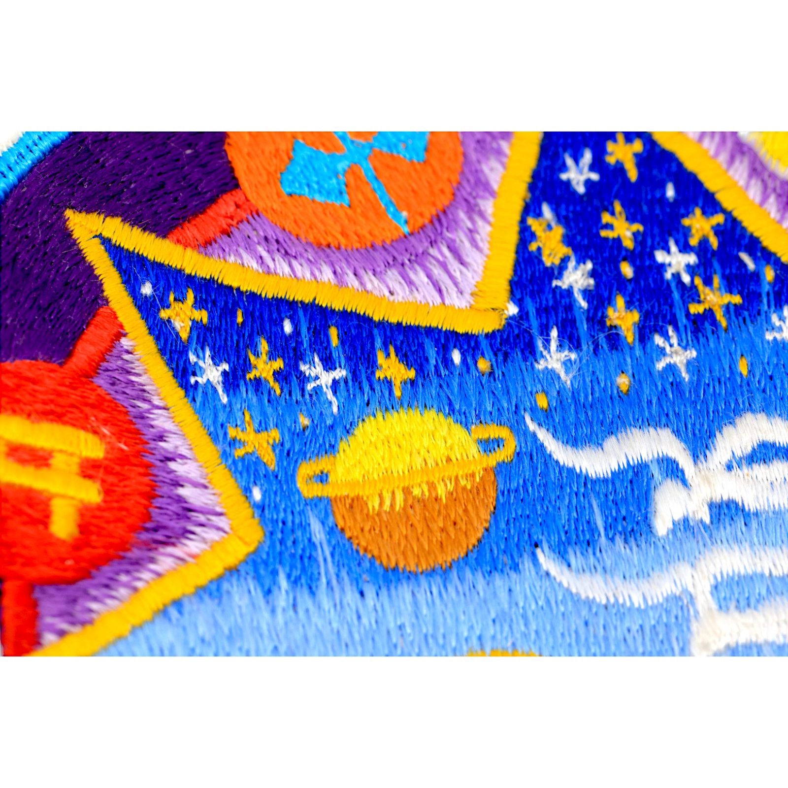 Other Chakra Star Himalayan Mountain Rainbow Color 7" Patch vtg Size ONE SIZE - 2 Thumbnail