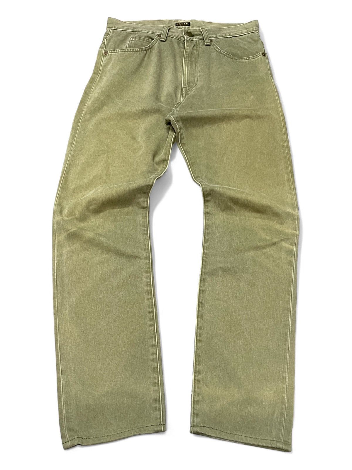 Kapital × Kapital Kountry Vintage Kapital CBD Hemp Green Faded Wash Pants Size US 29 - 1 Thumbnail