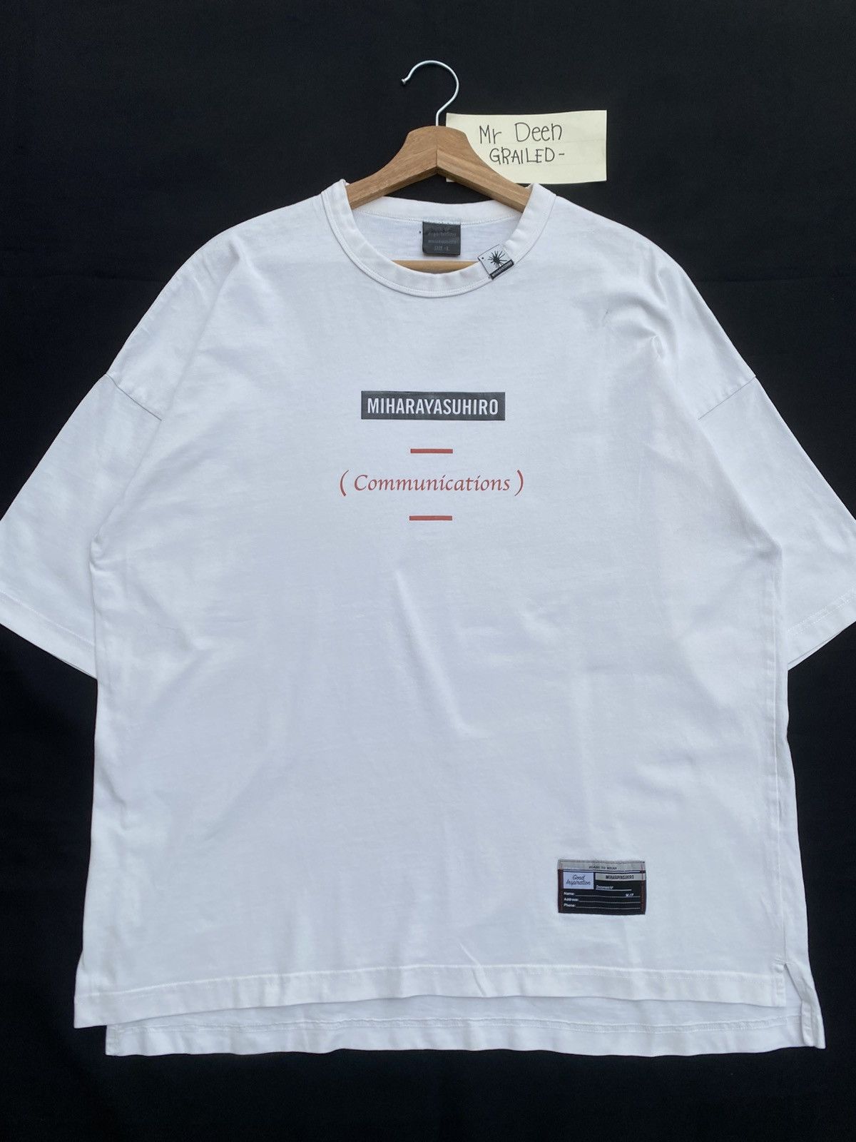 Maison MIHARA YASUHIRO Rare Miharayasuhiro Communications x GU Tshirt Size US L / EU 52-54 / 3 - 5 Thumbnail